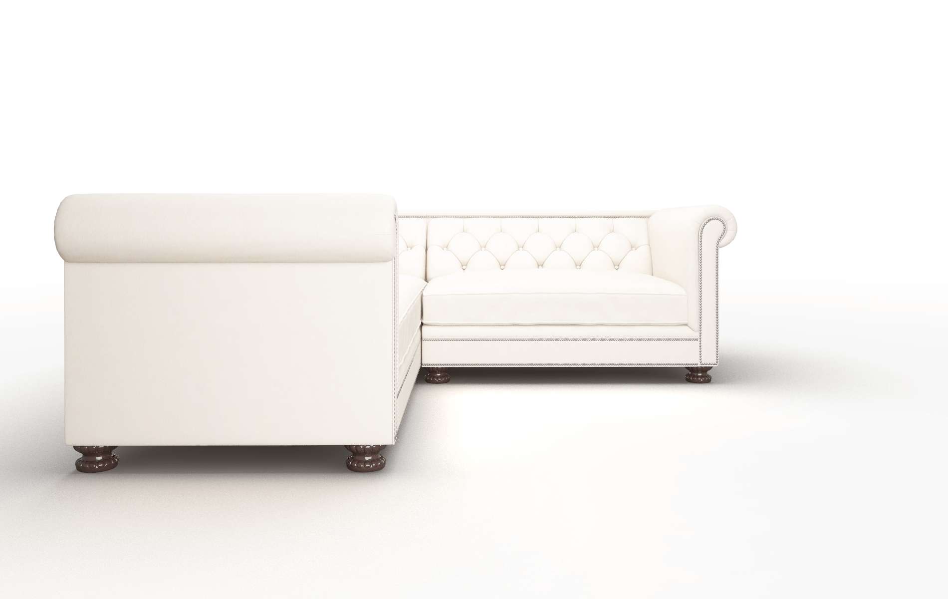 Athens Urban_d Snow Sectional espresso legs 2