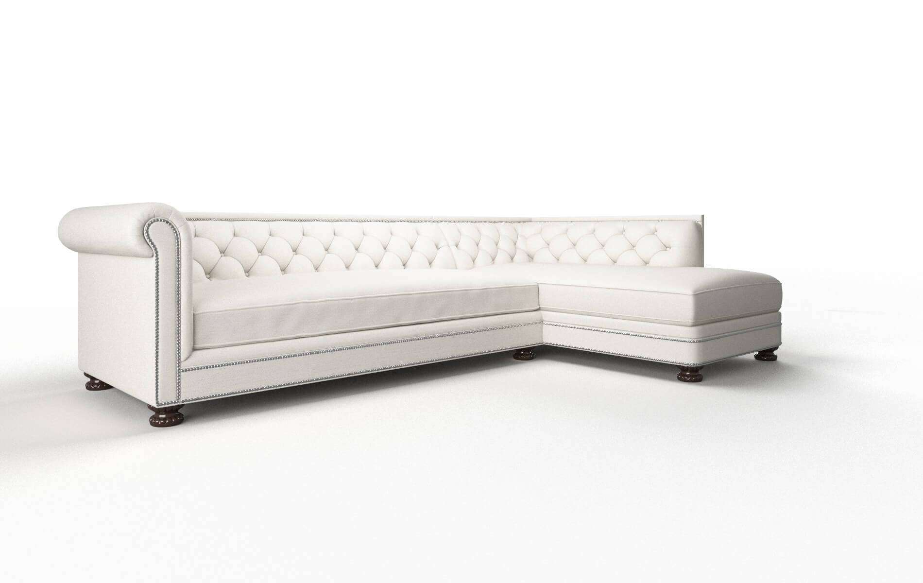 Athens Venice Eggshell Panel espresso legs 2