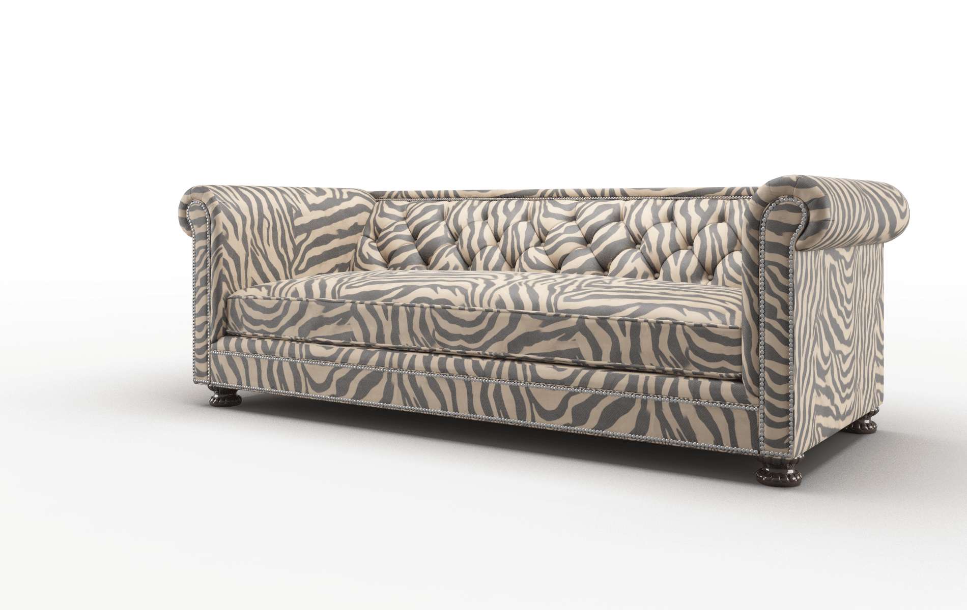 Athens Zambia Coffee Sofa espresso legs 4