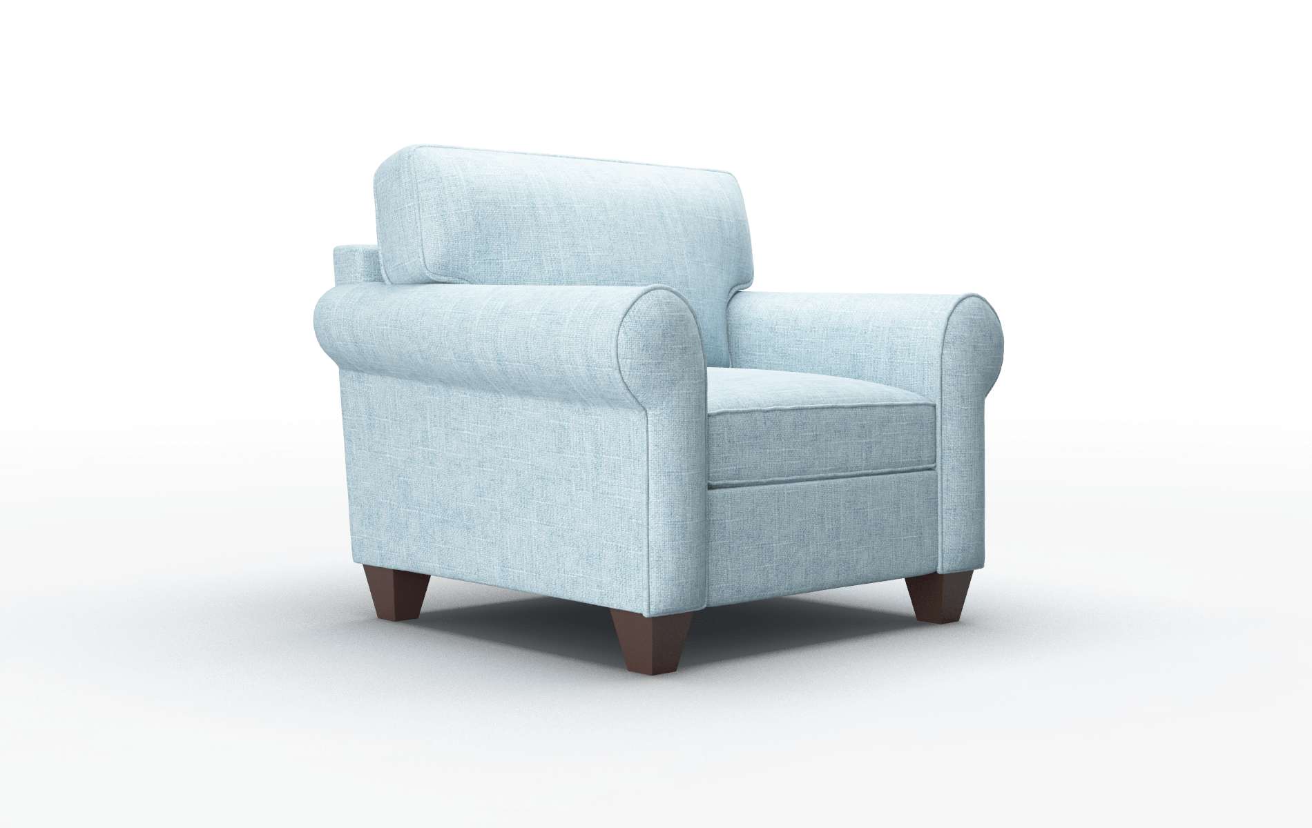 Augusta Atlas Turquoise Chair espresso legs 2