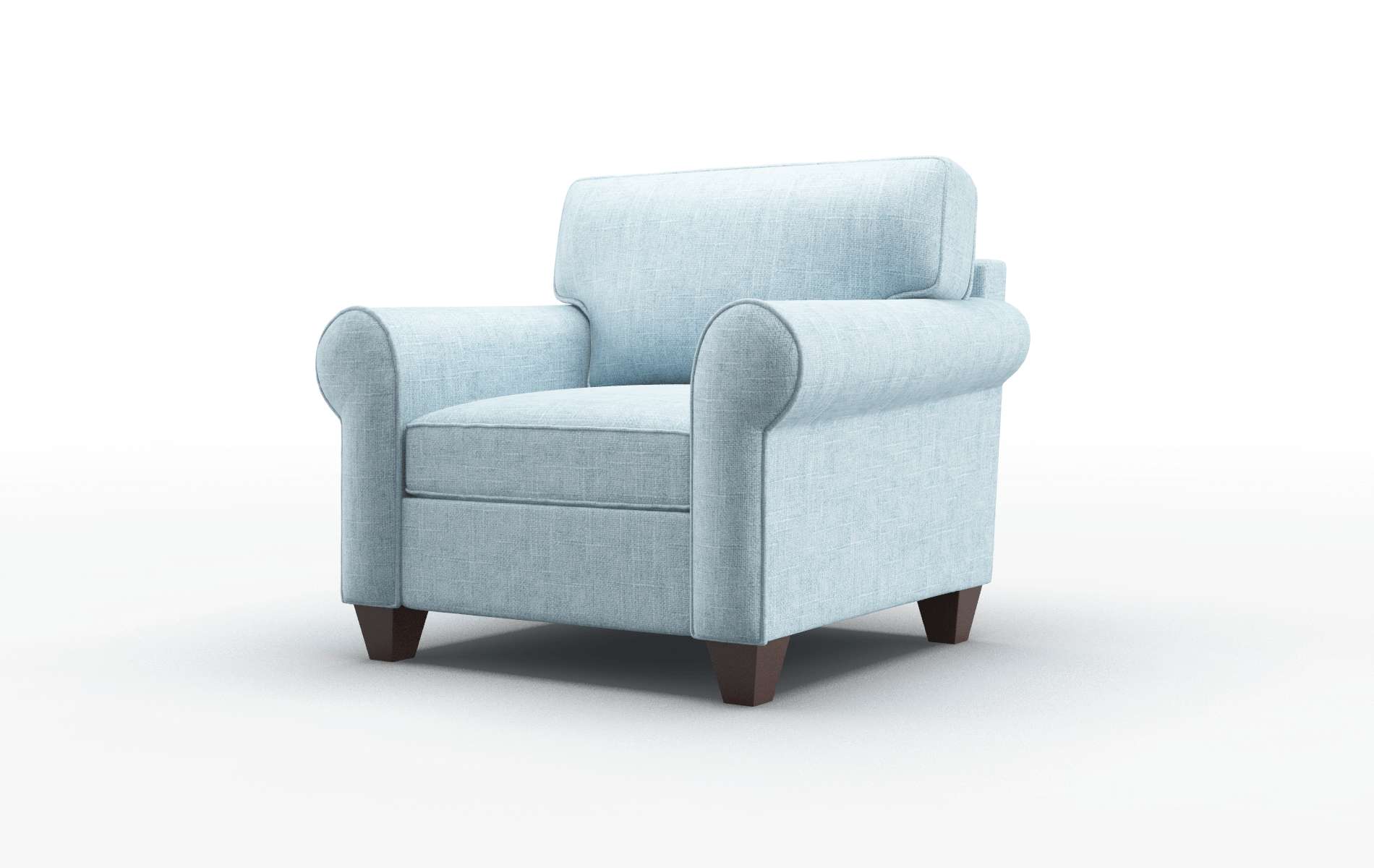 Augusta Atlas Turquoise Chair espresso legs 4