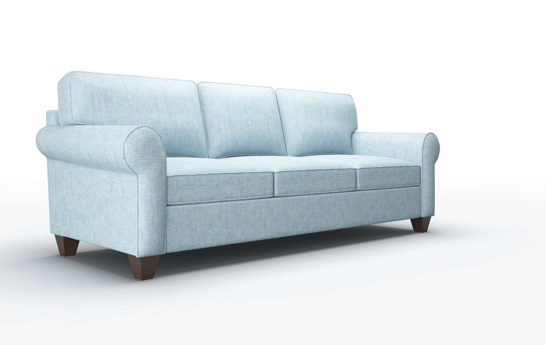 Augusta Atlas Turquoise Sofa espresso legs 2
