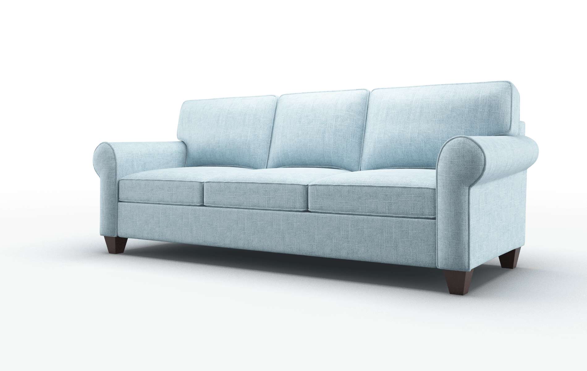 Augusta Atlas Turquoise Sofa espresso legs 4