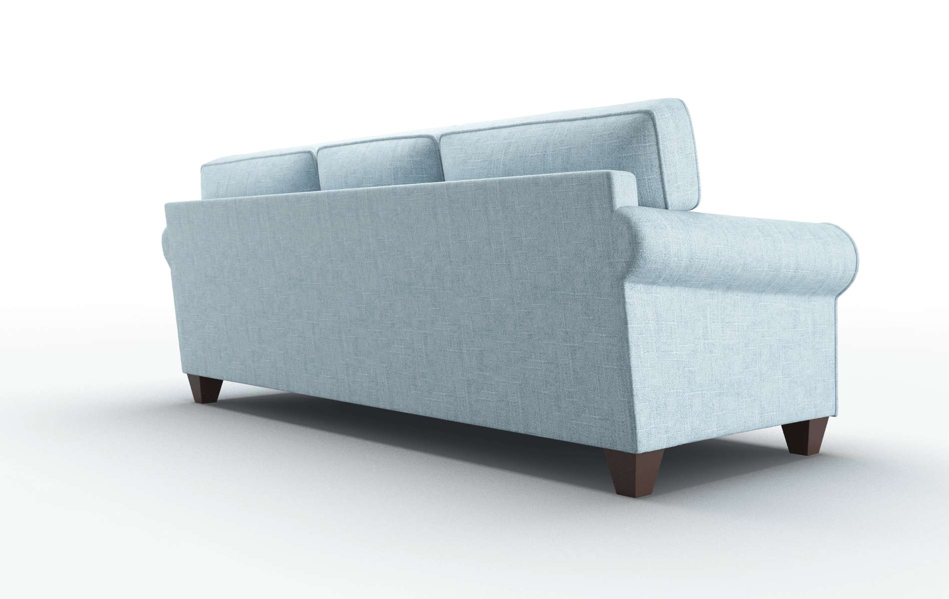 Augusta Atlas Turquoise Sofa espresso legs 5