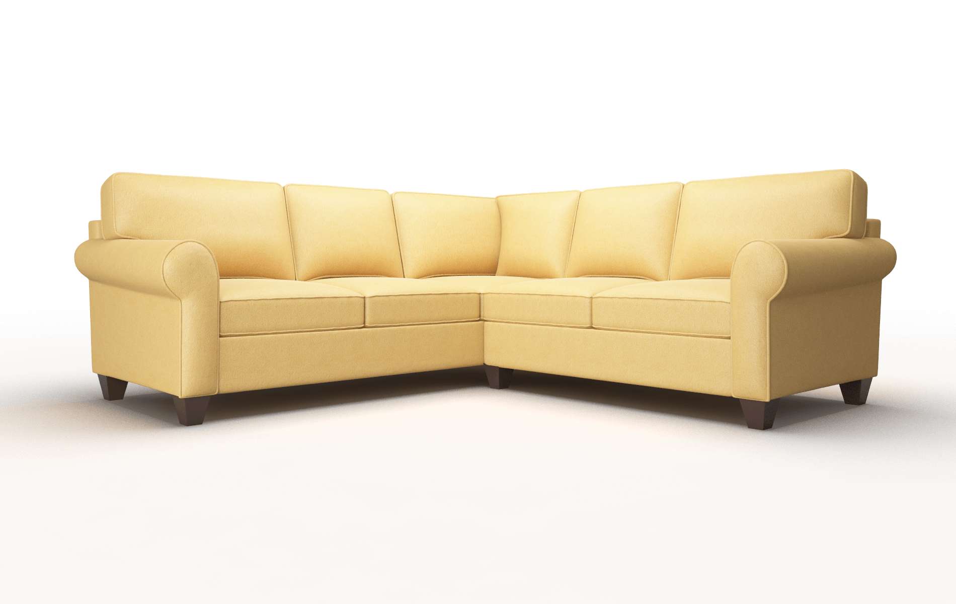 Augusta Bella Amber Sectional espresso legs 1