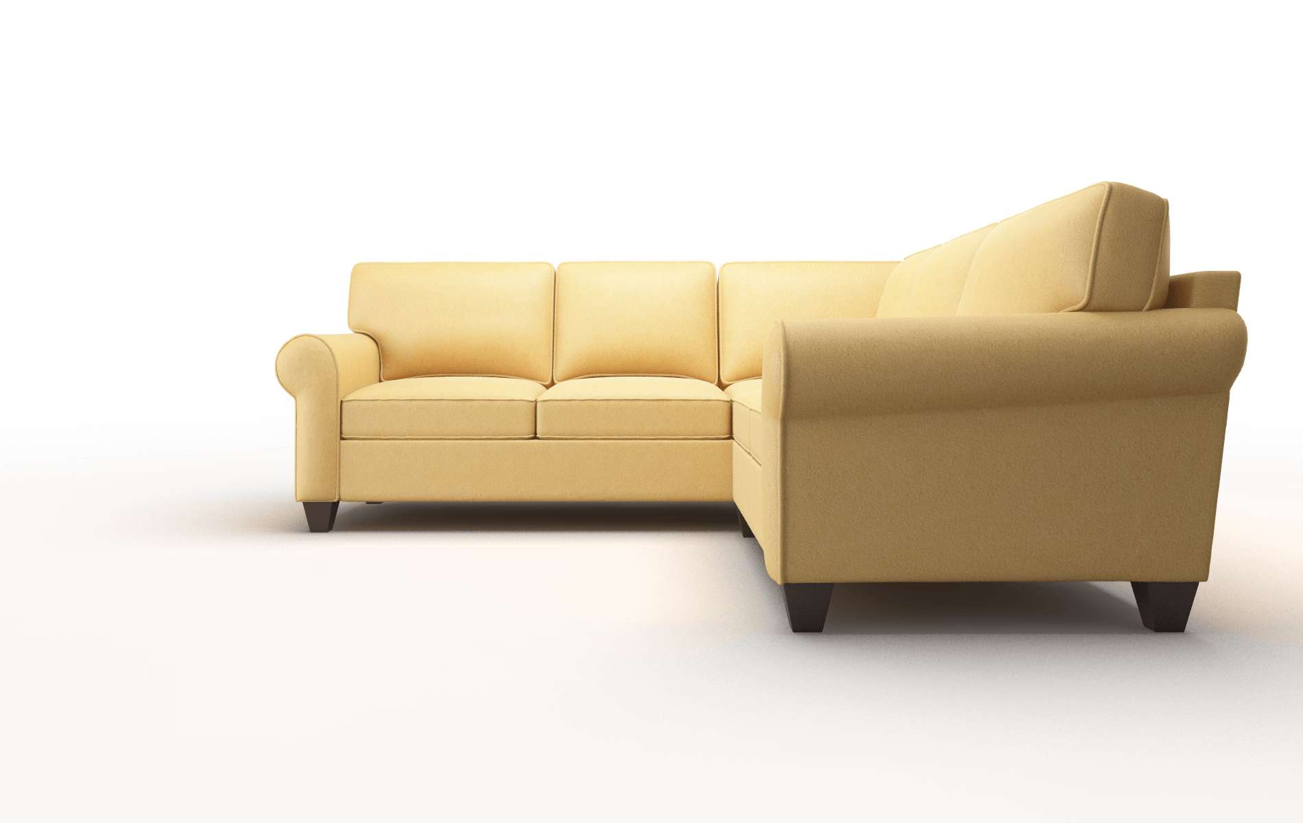 Augusta Bella Amber Sectional espresso legs 5