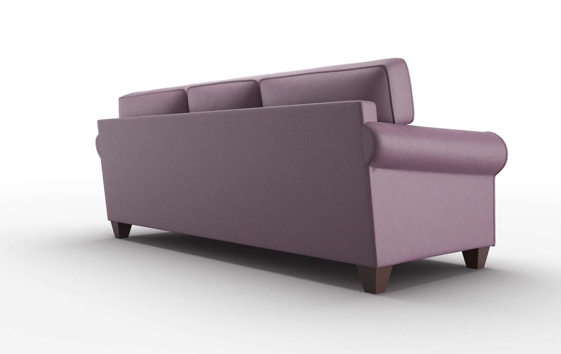Augusta Bella Aubergine Sofa espresso legs 5