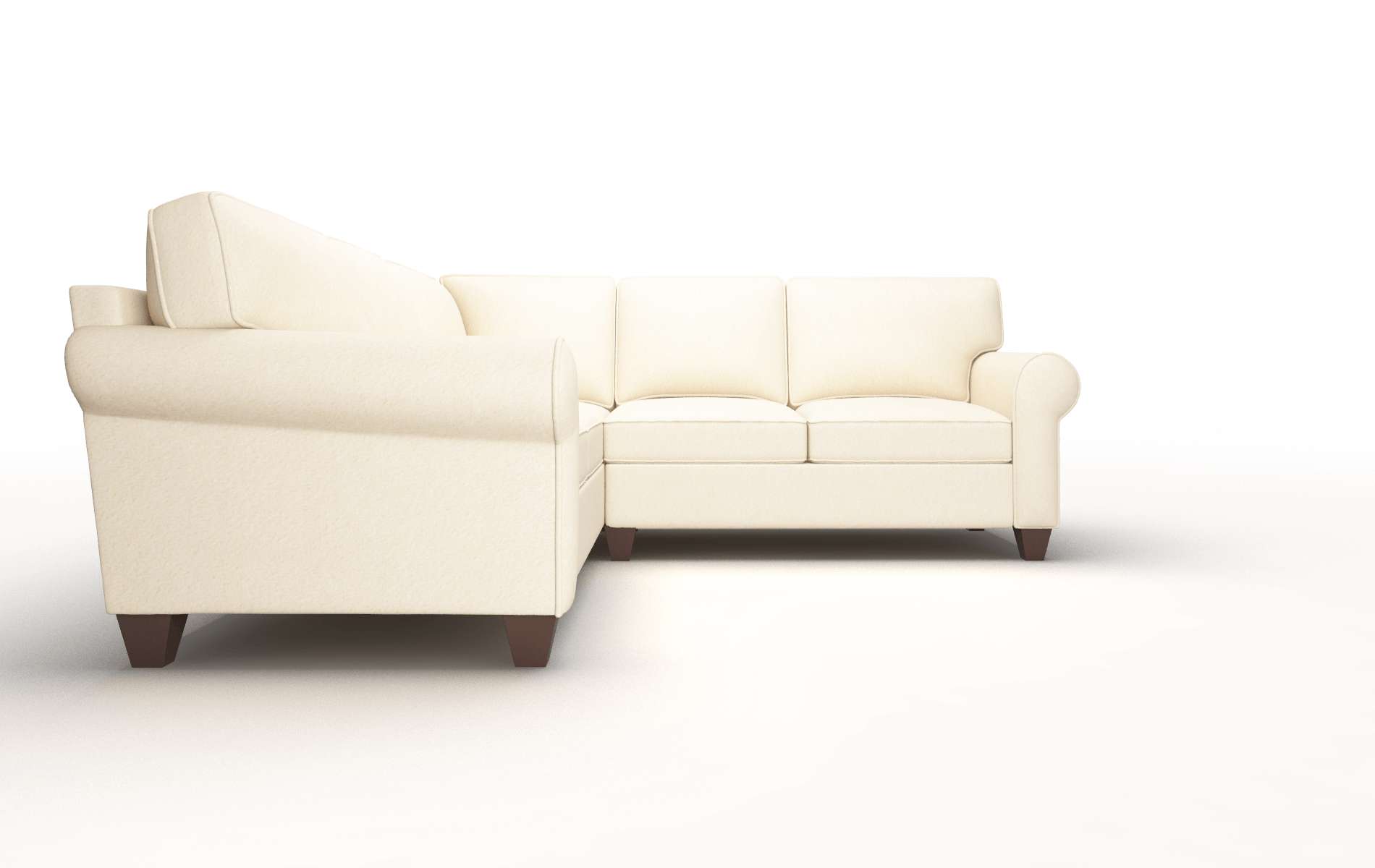 Augusta Bella Buckwheat Sectional espresso legs 2