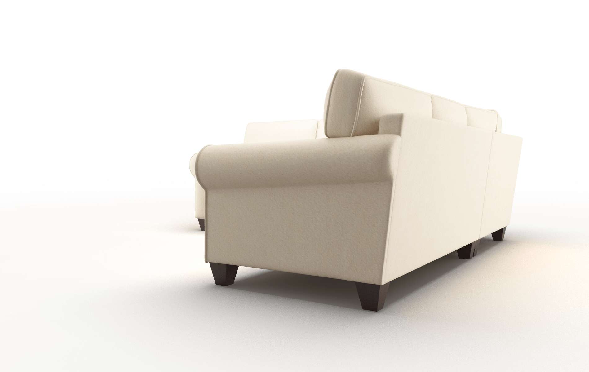 Augusta Bella Buckwheat Sectional espresso legs 4