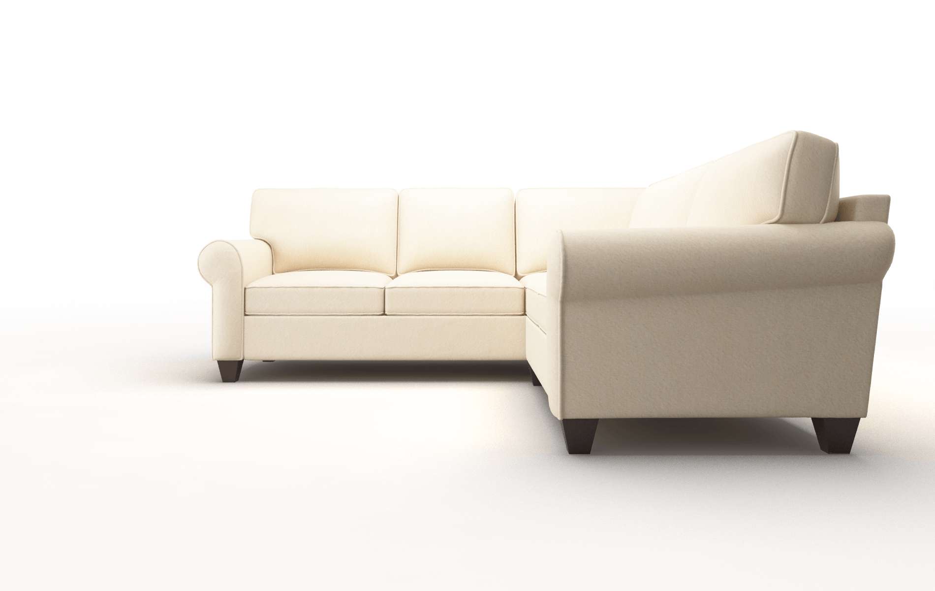 Augusta Bella Buckwheat Sectional espresso legs 5