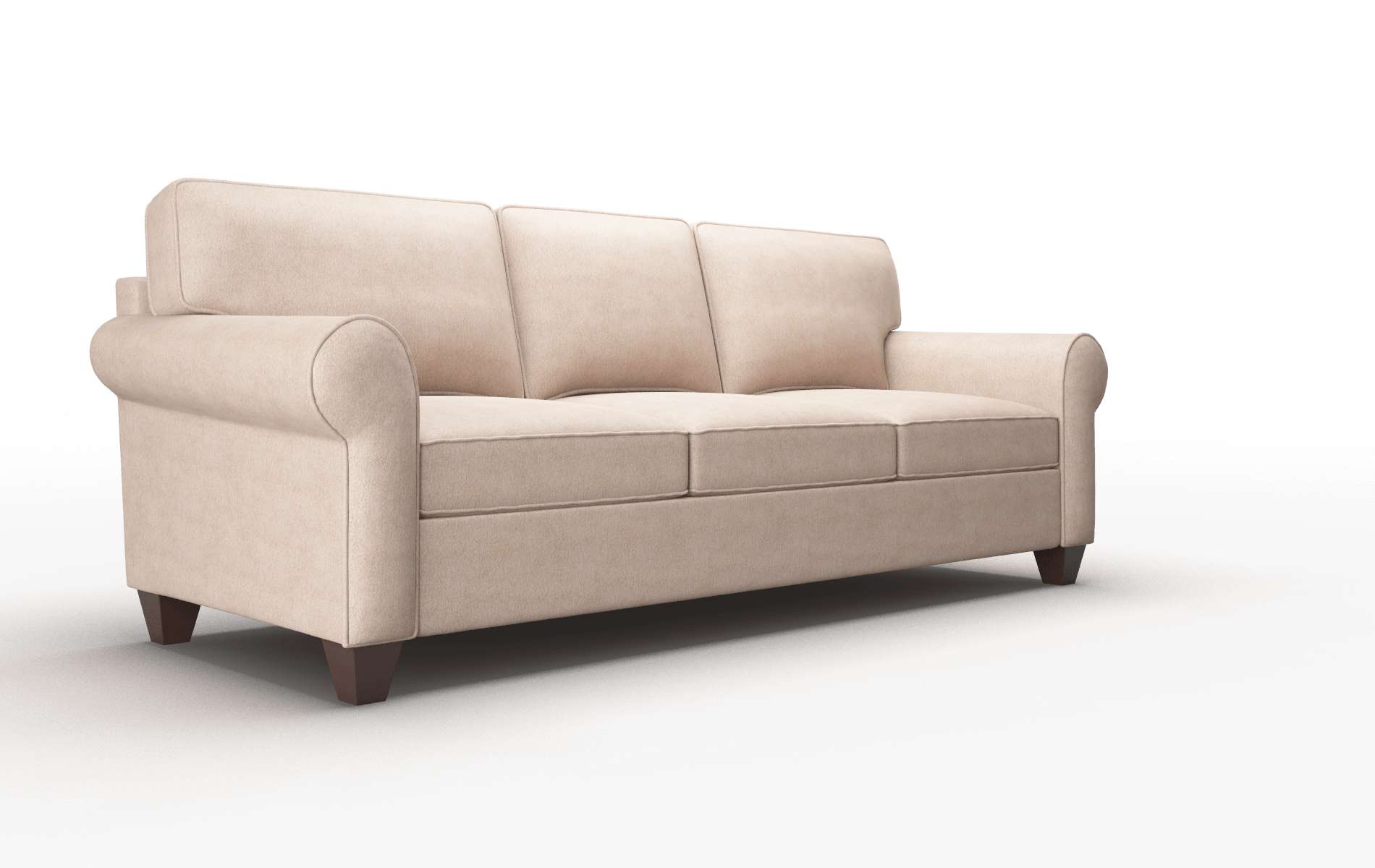 Augusta Bella Pewter Sofa espresso legs 2