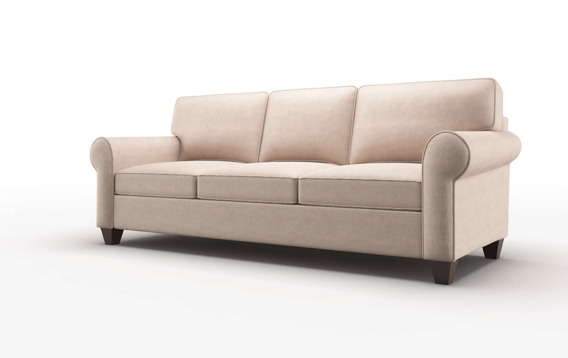 Augusta Bella Pewter Sofa espresso legs 4