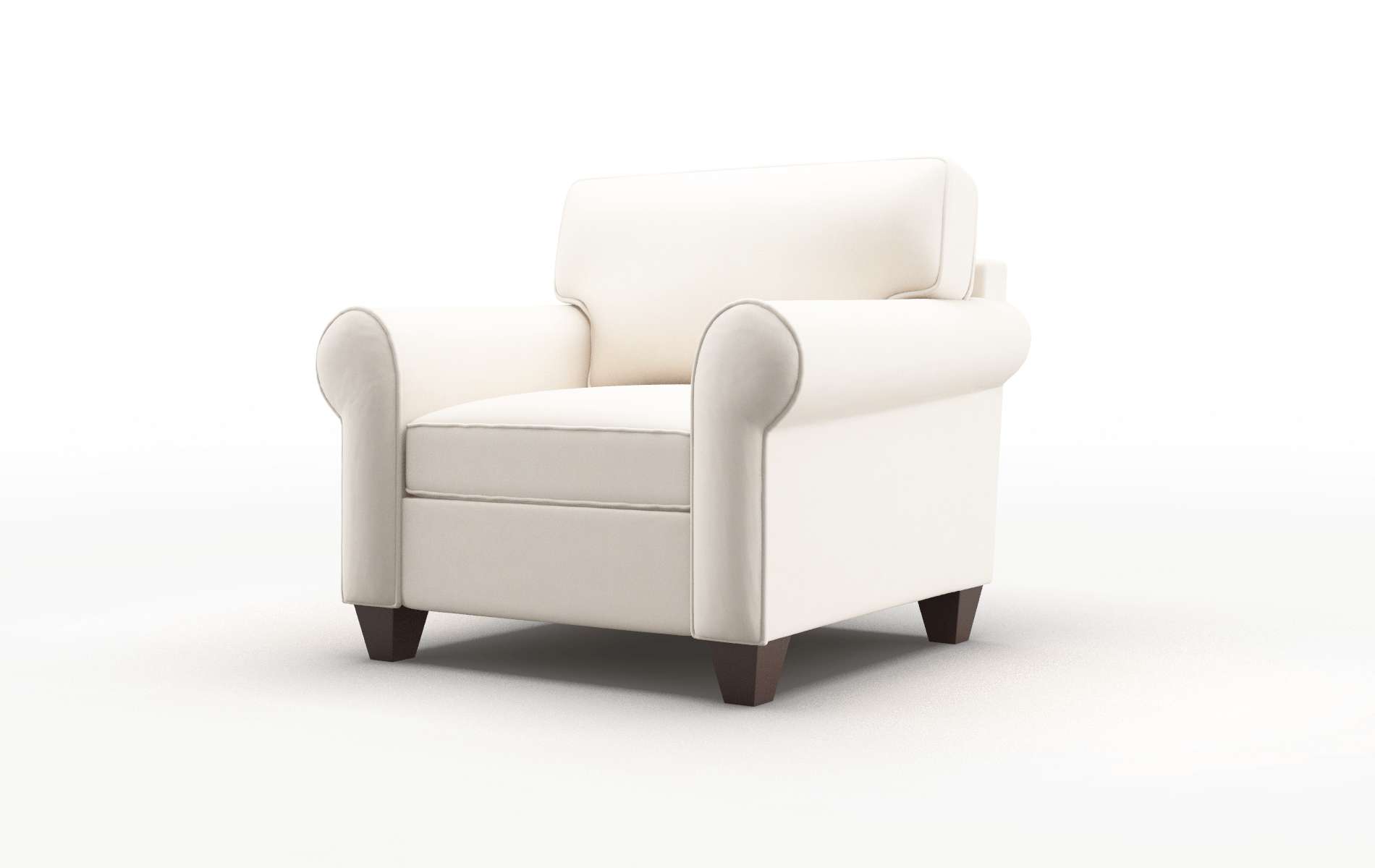 Augusta Blanche Milky Chair espresso legs 4