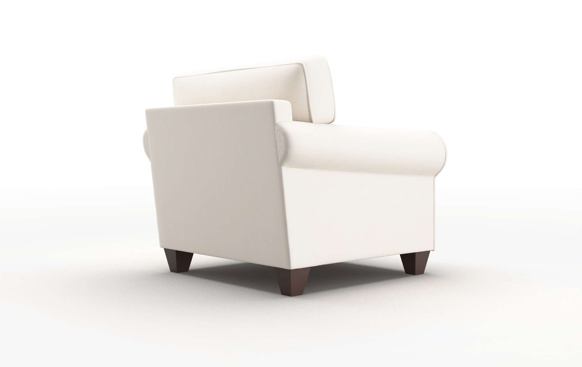 Augusta Blanche Milky Chair espresso legs 5