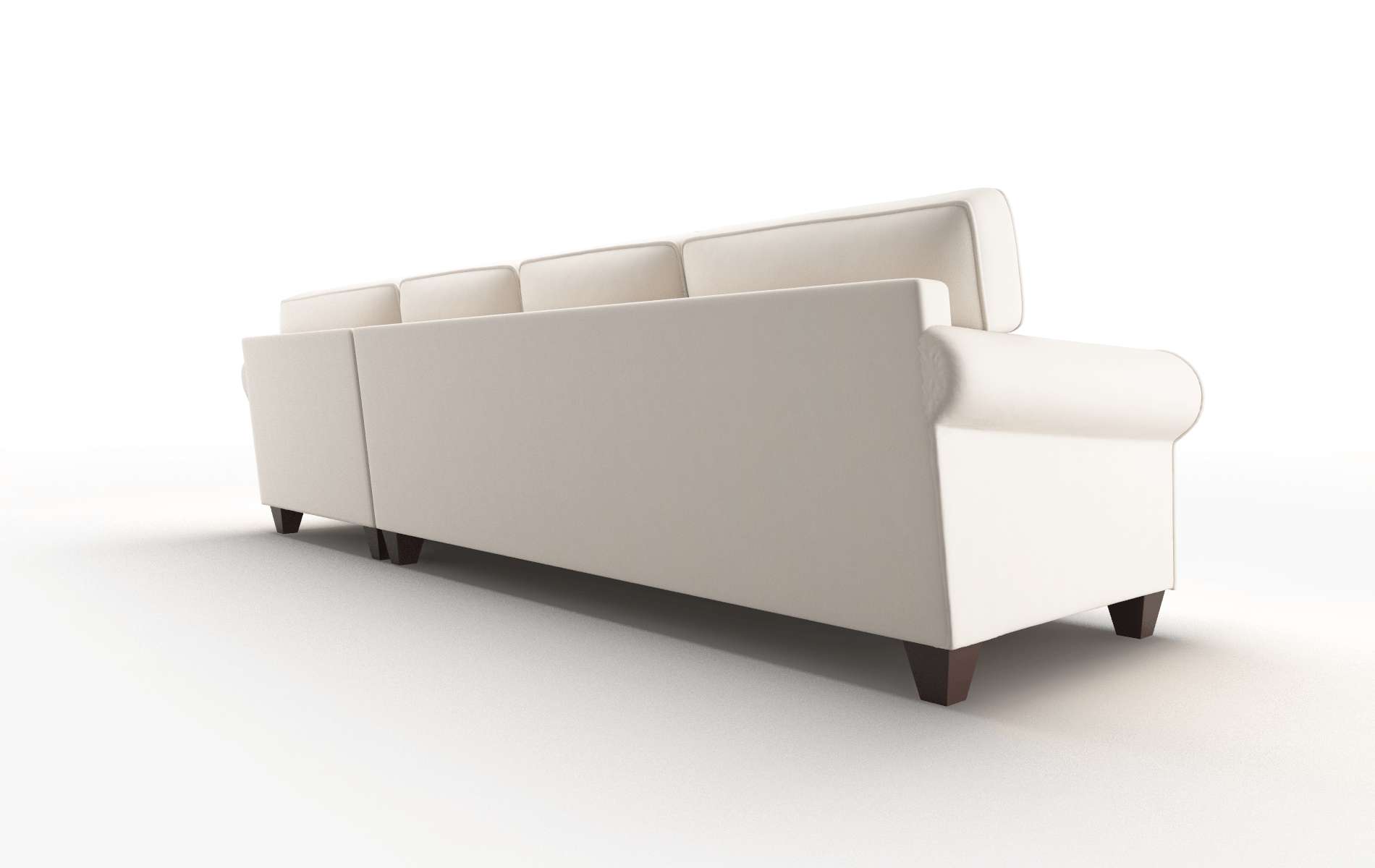 Augusta Blanche Milky Panel espresso legs 5