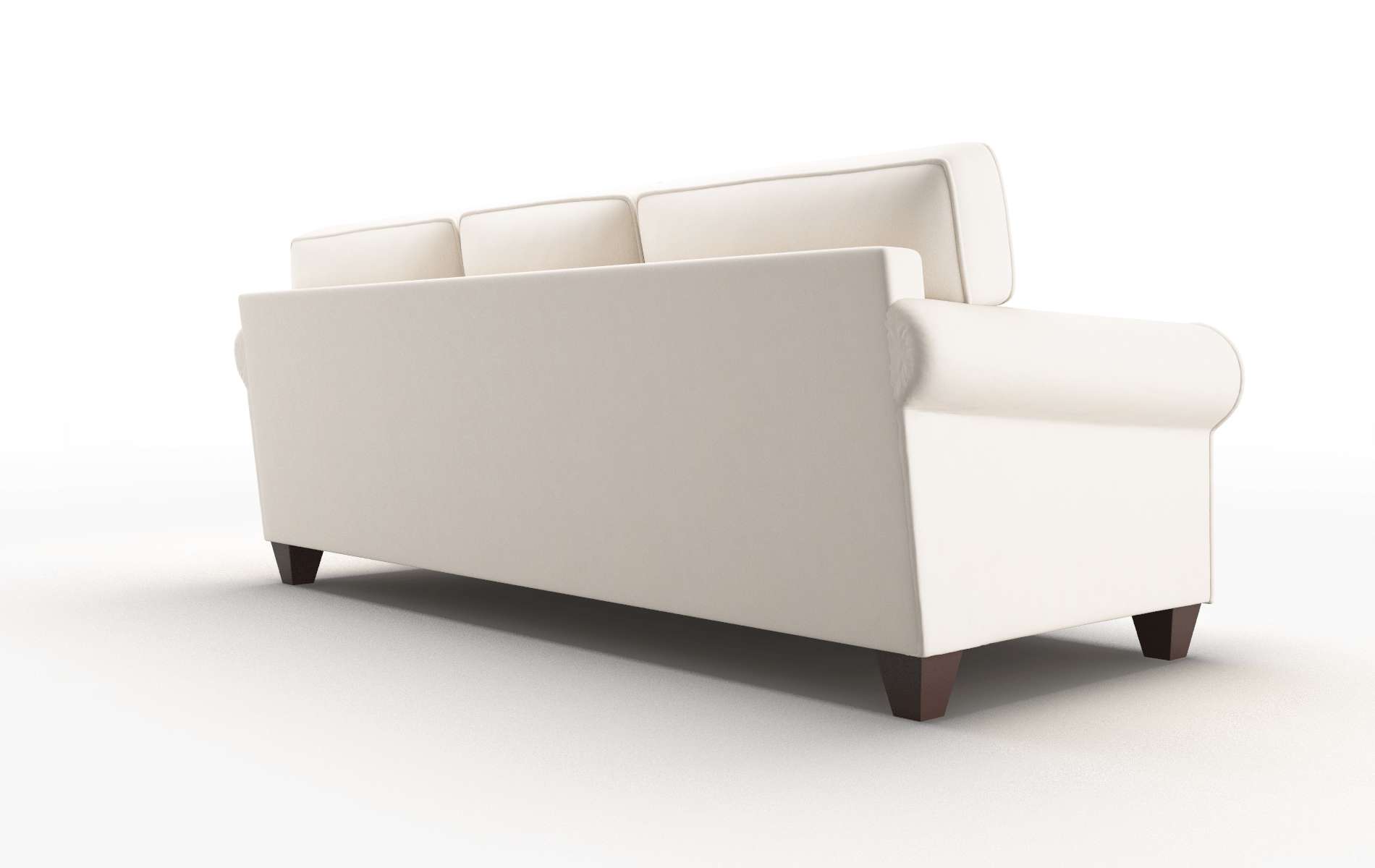 Augusta Blanche Milky Sofa espresso legs 5