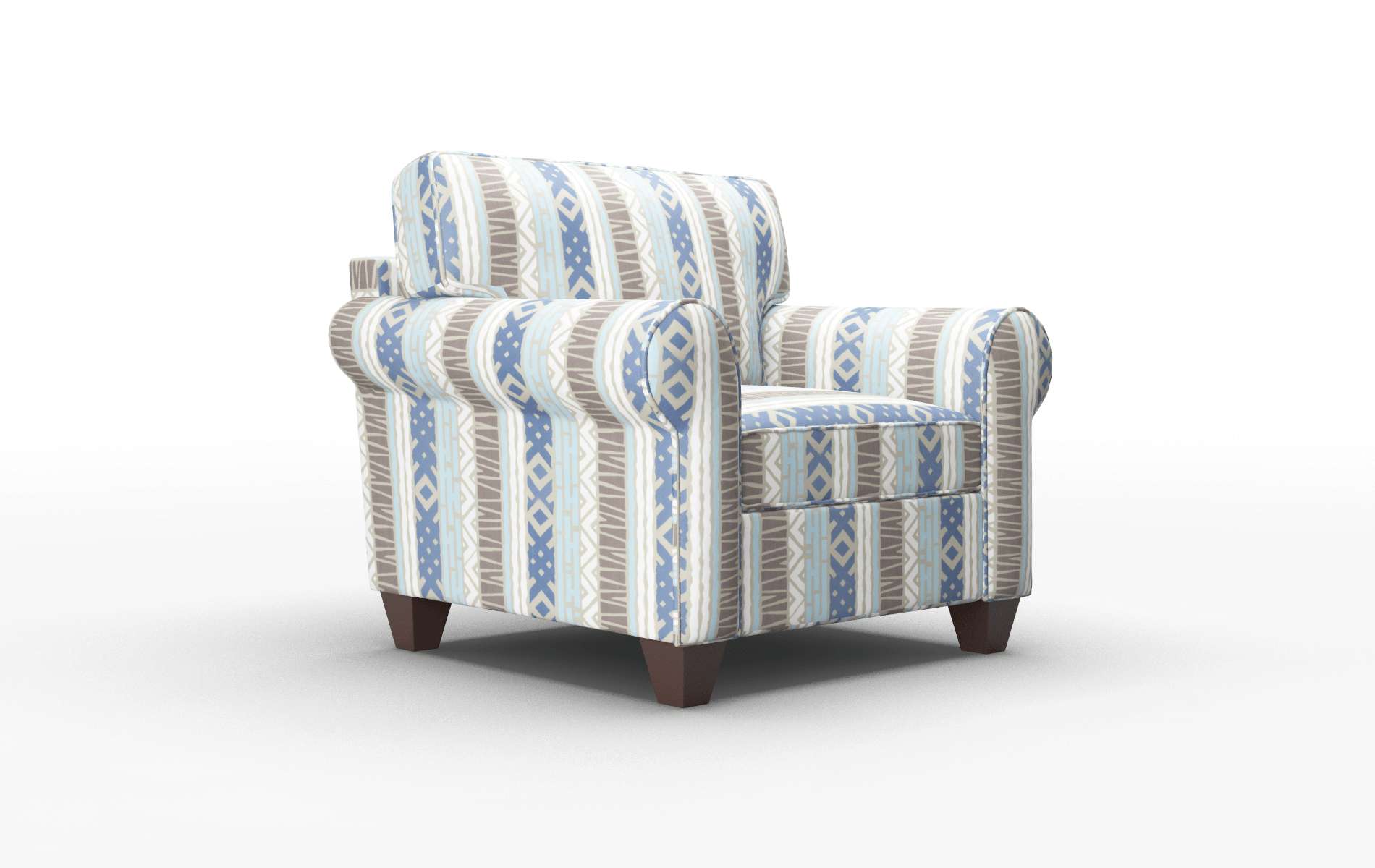 Augusta Bodhi Indigo Chair espresso legs 2
