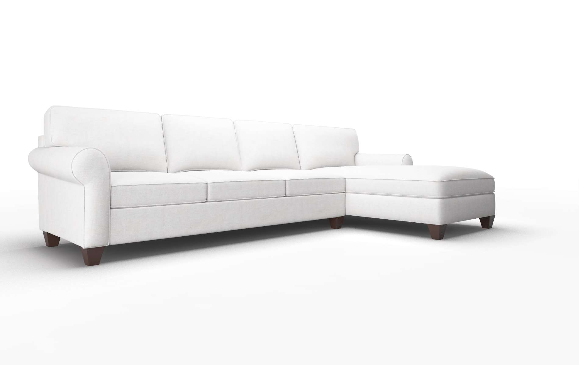 Augusta Catalina Ivory Panel espresso legs 2