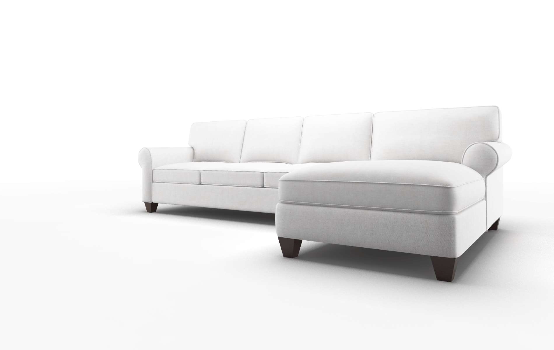 Augusta Catalina Ivory Panel espresso legs 4