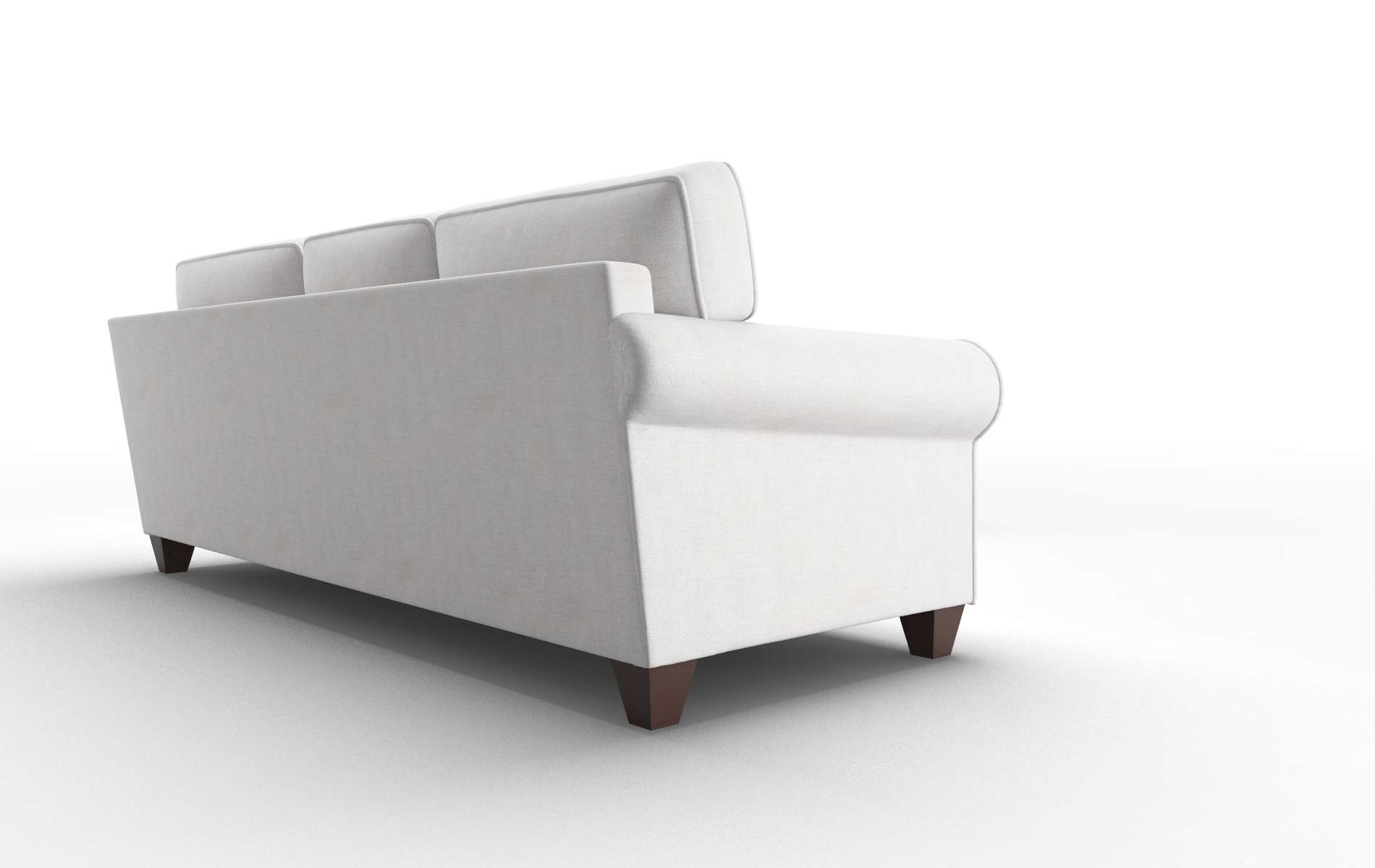 Augusta Catalina Ivory Sectional espresso legs 3