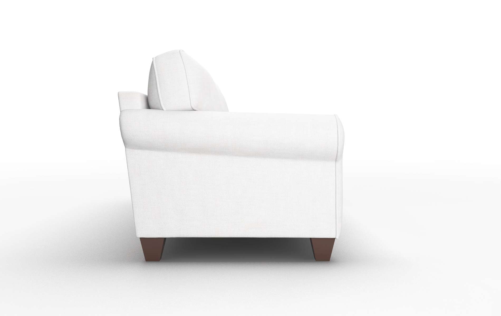 Augusta Catalina Ivory Sofa espresso legs 3