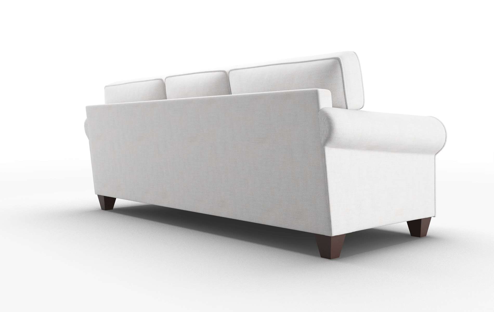 Augusta Catalina Ivory Sofa espresso legs 5