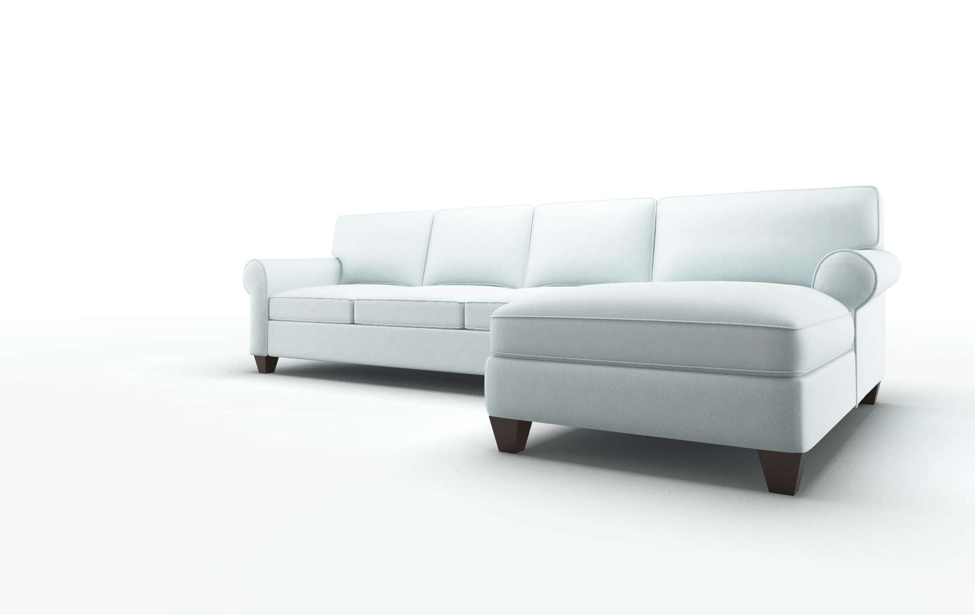 Augusta Clyde Cornflower Panel espresso legs 4