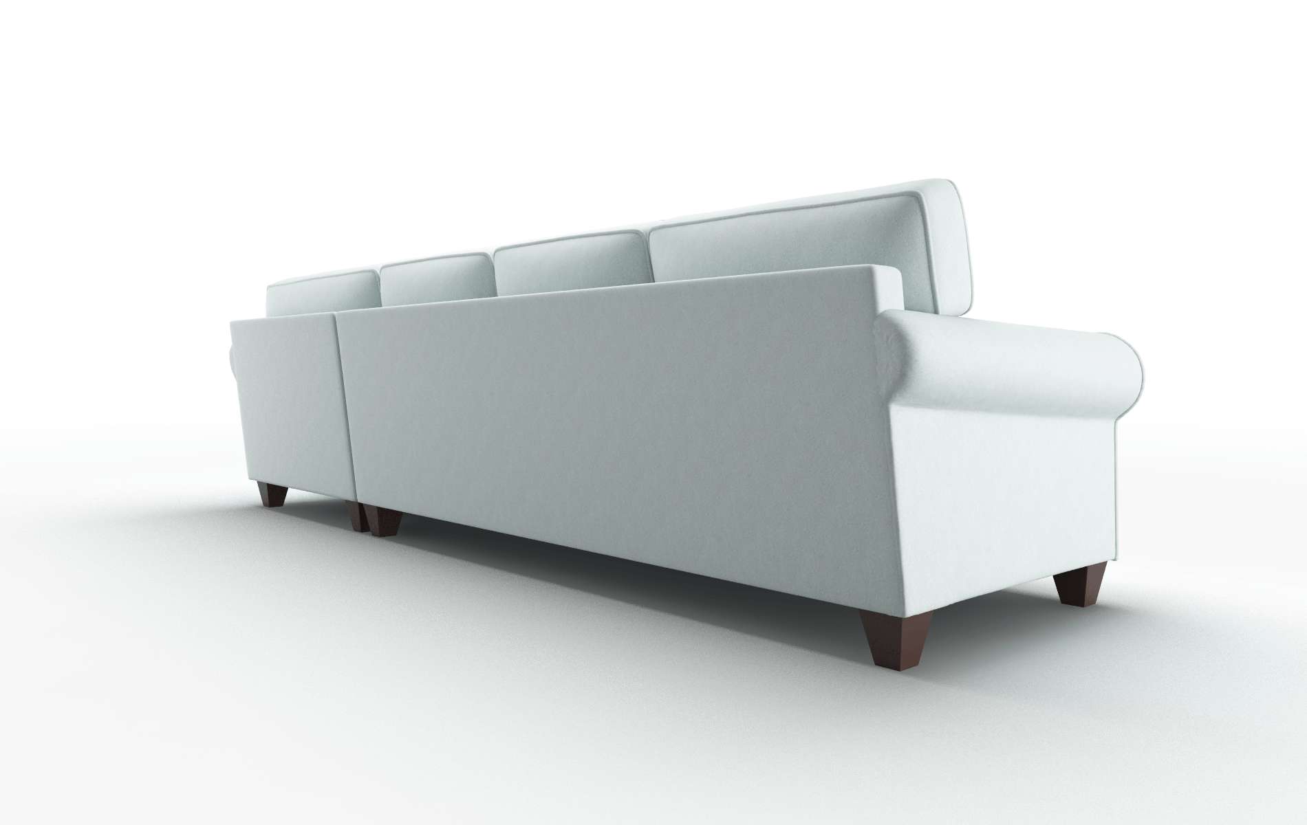 Augusta Clyde Cornflower Panel espresso legs 5