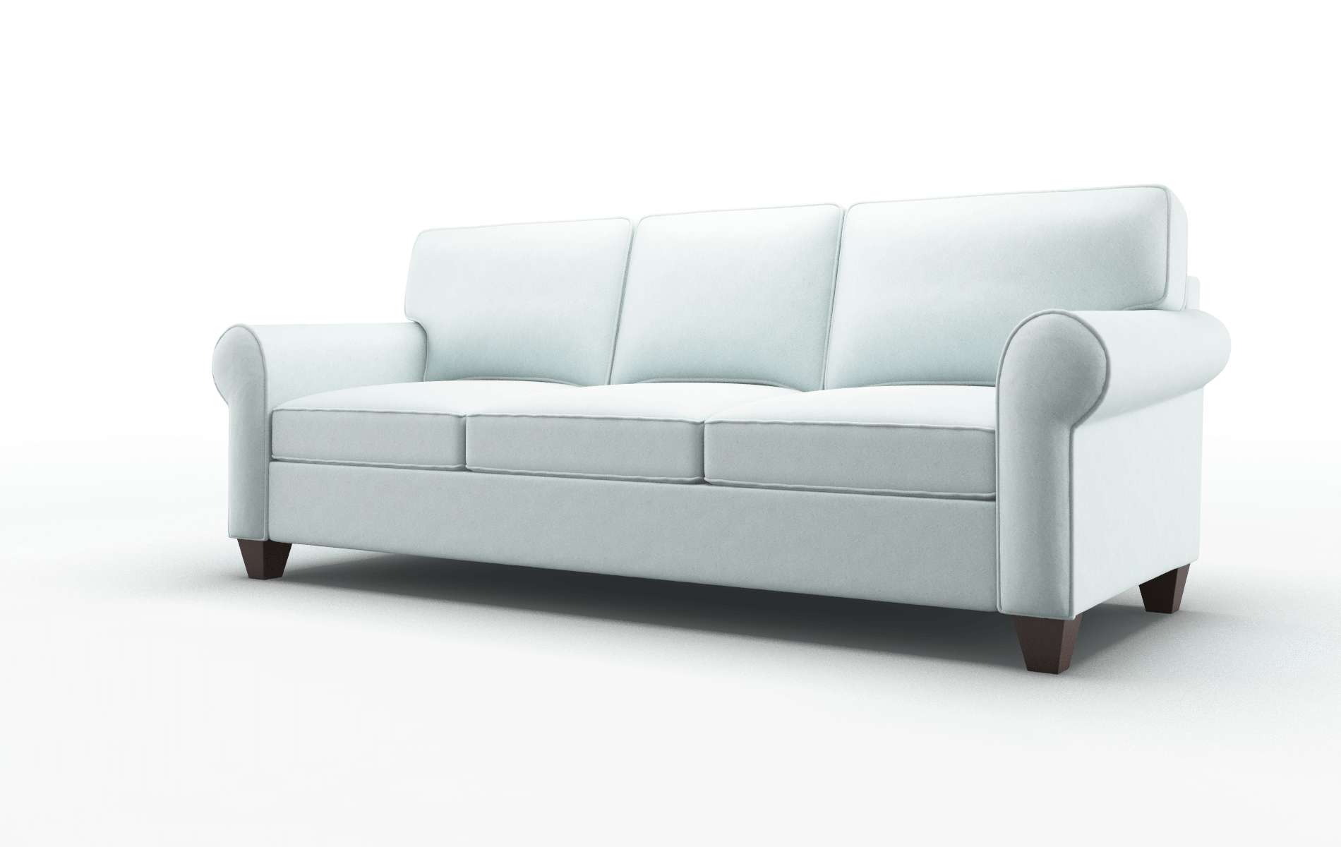 Augusta Clyde Cornflower Sofa espresso legs 4
