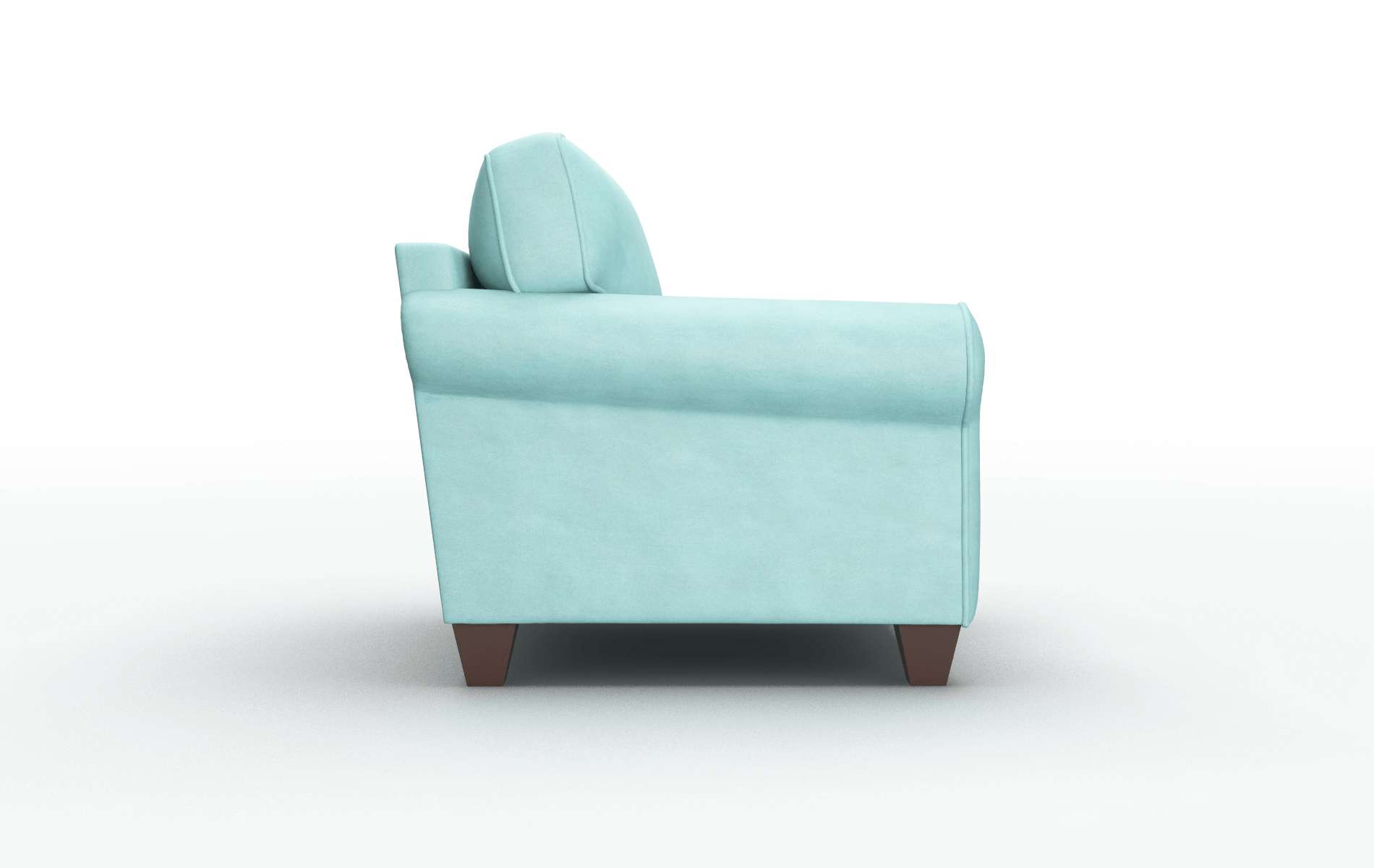 Augusta Curious Turquoise Chair espresso legs 3