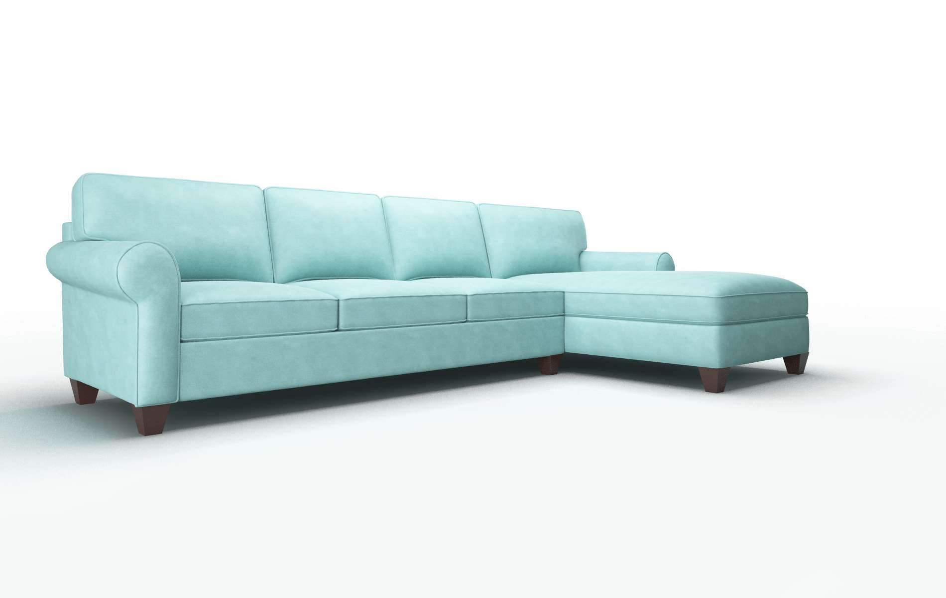 Augusta Curious Turquoise Panel espresso legs 2