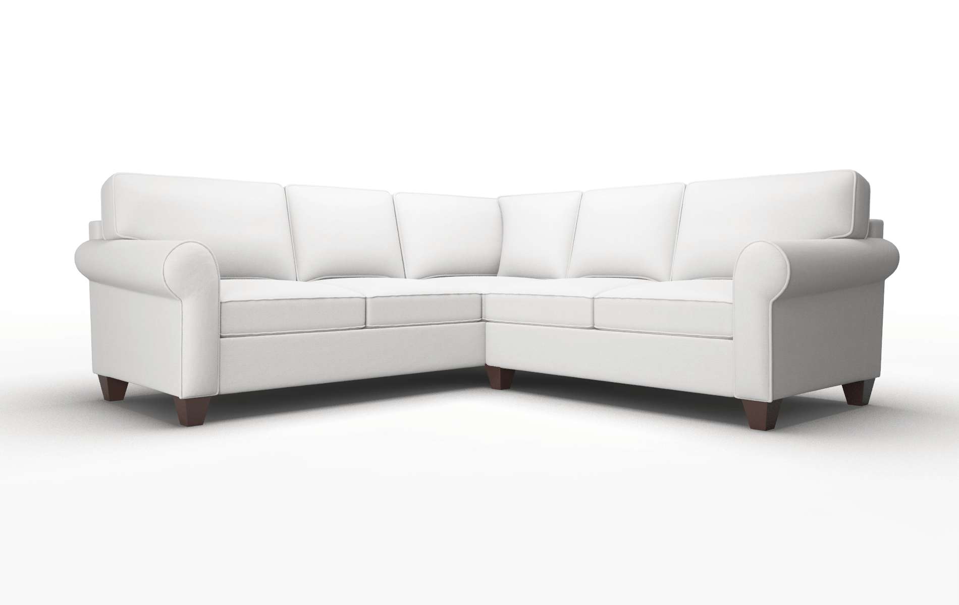 Augusta Dawson Platinum Sectional espresso legs 1