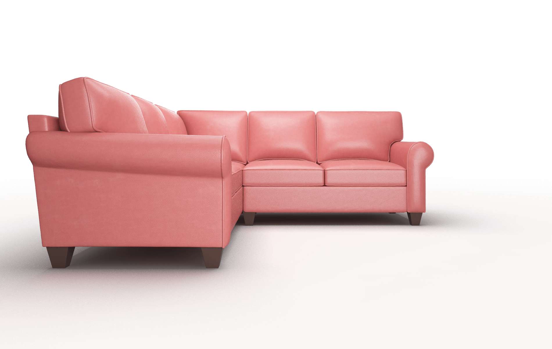 Augusta Dillion Cordovan Sectional espresso legs 2