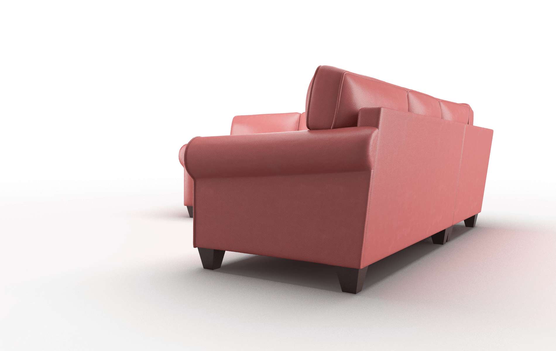 Augusta Dillion Cordovan Sectional espresso legs 4