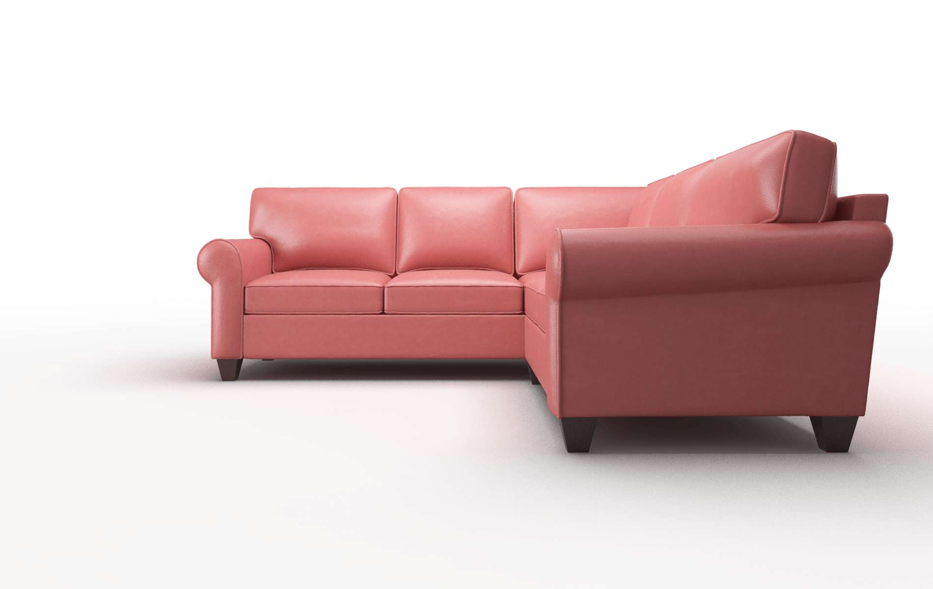 Augusta Dillion Cordovan Sectional espresso legs 5