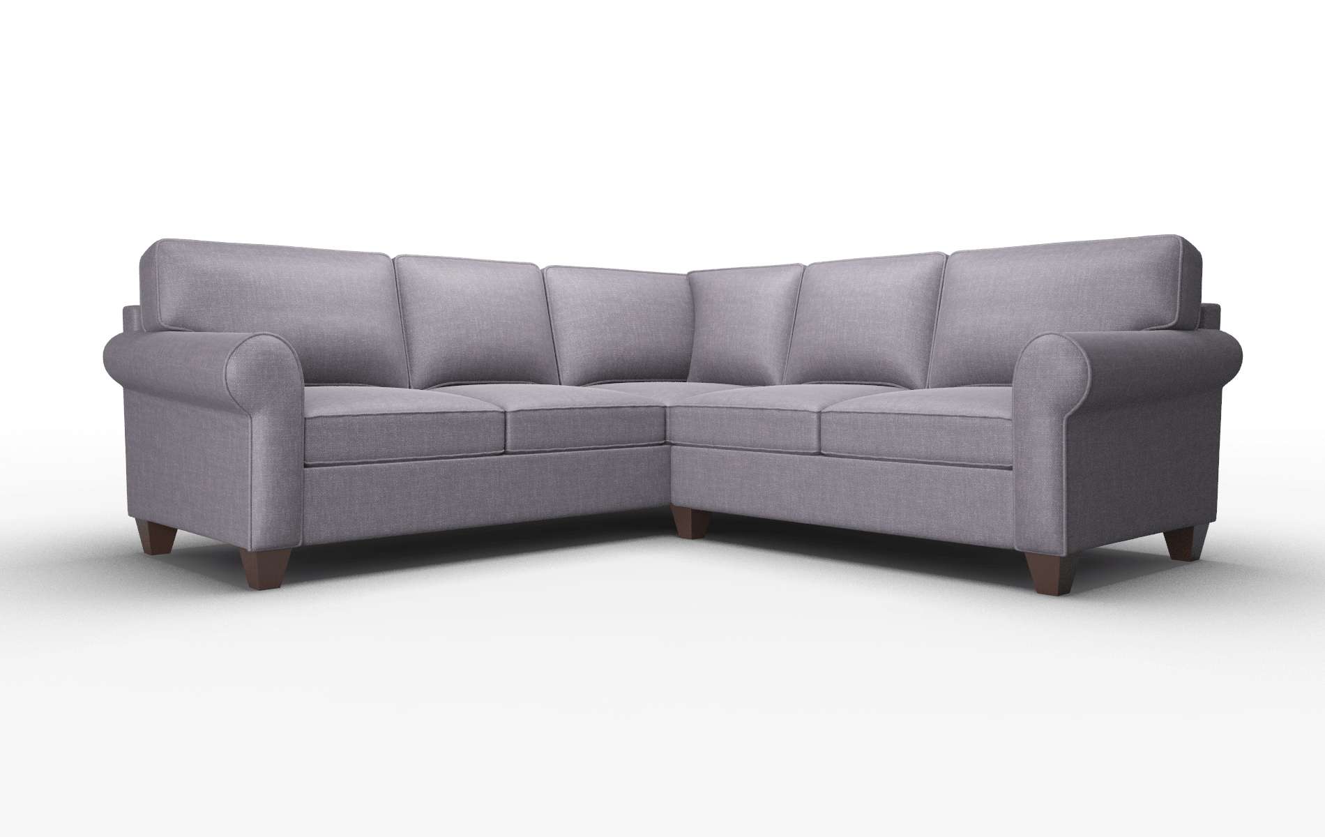 Augusta Durham Ink Sectional espresso legs 1