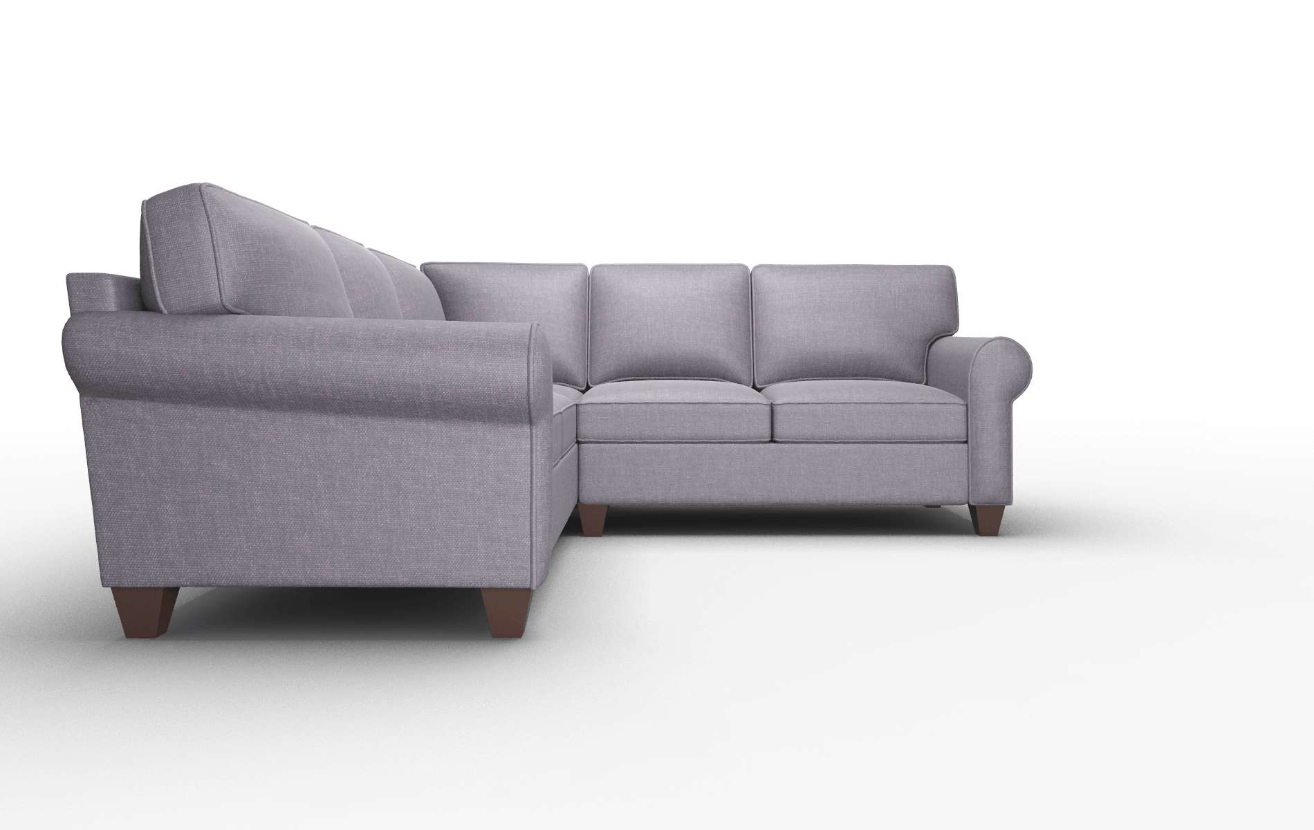 Augusta Durham Ink Sectional espresso legs 2