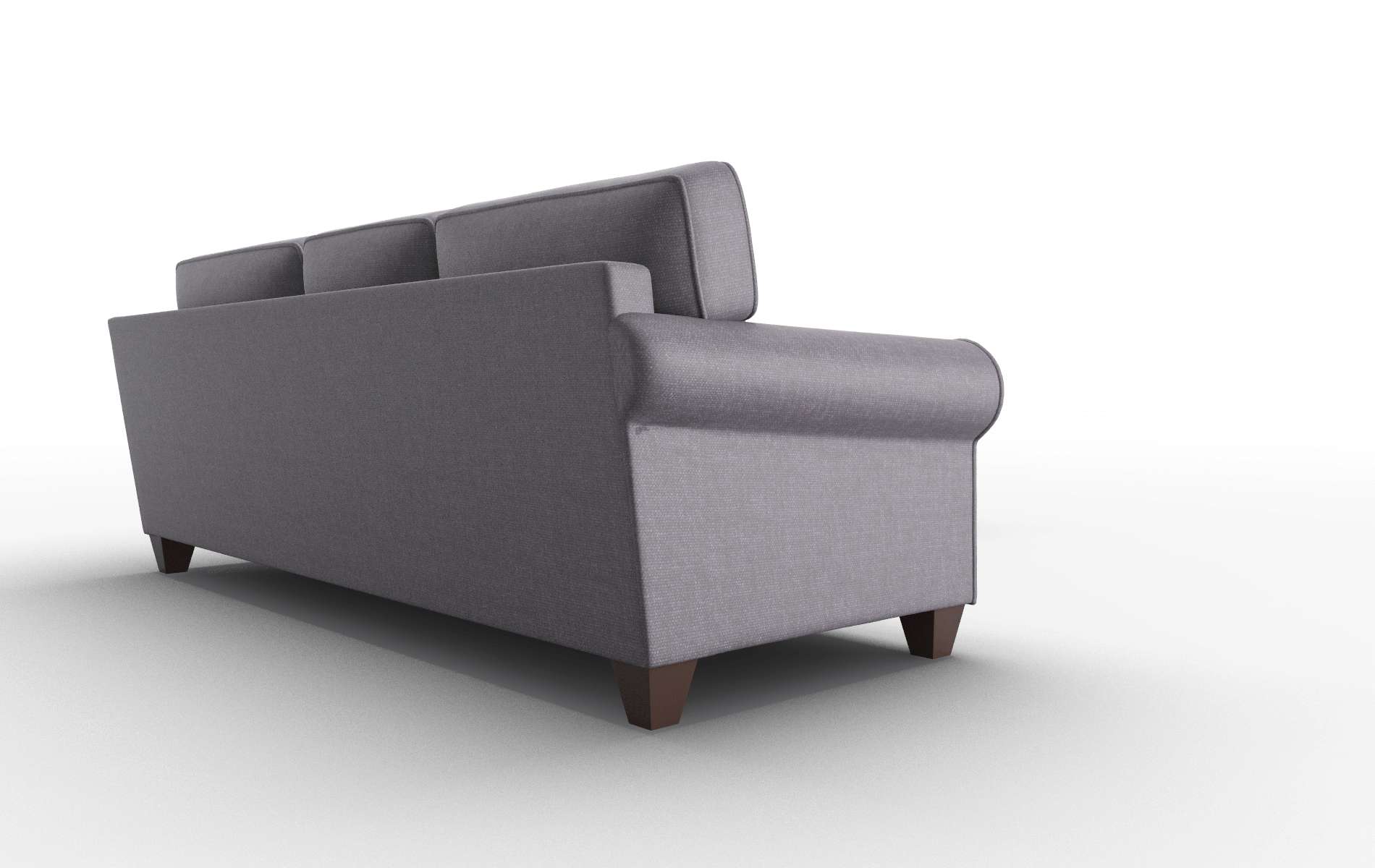 Augusta Durham Ink Sectional espresso legs 3