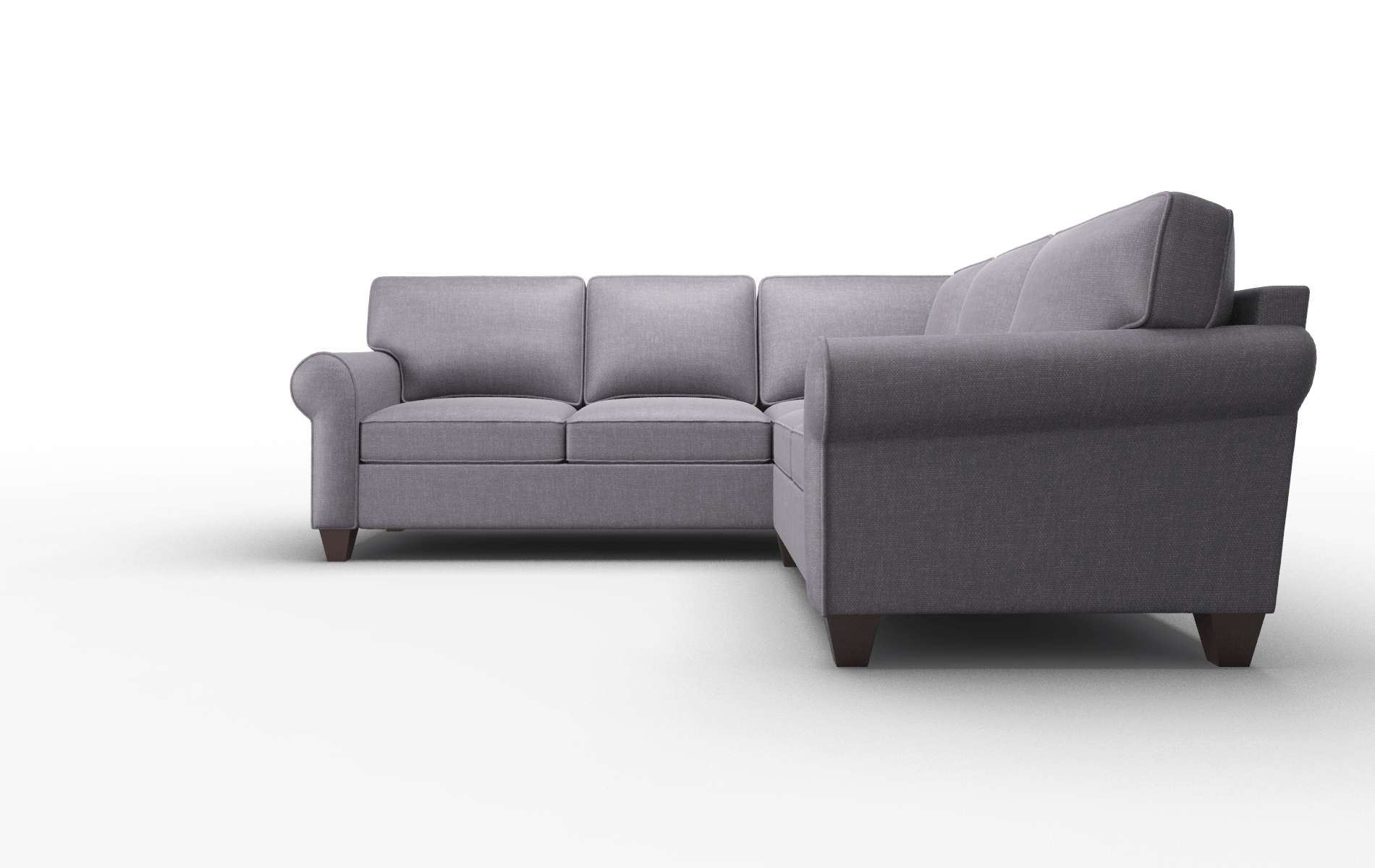 Augusta Durham Ink Sectional espresso legs 5