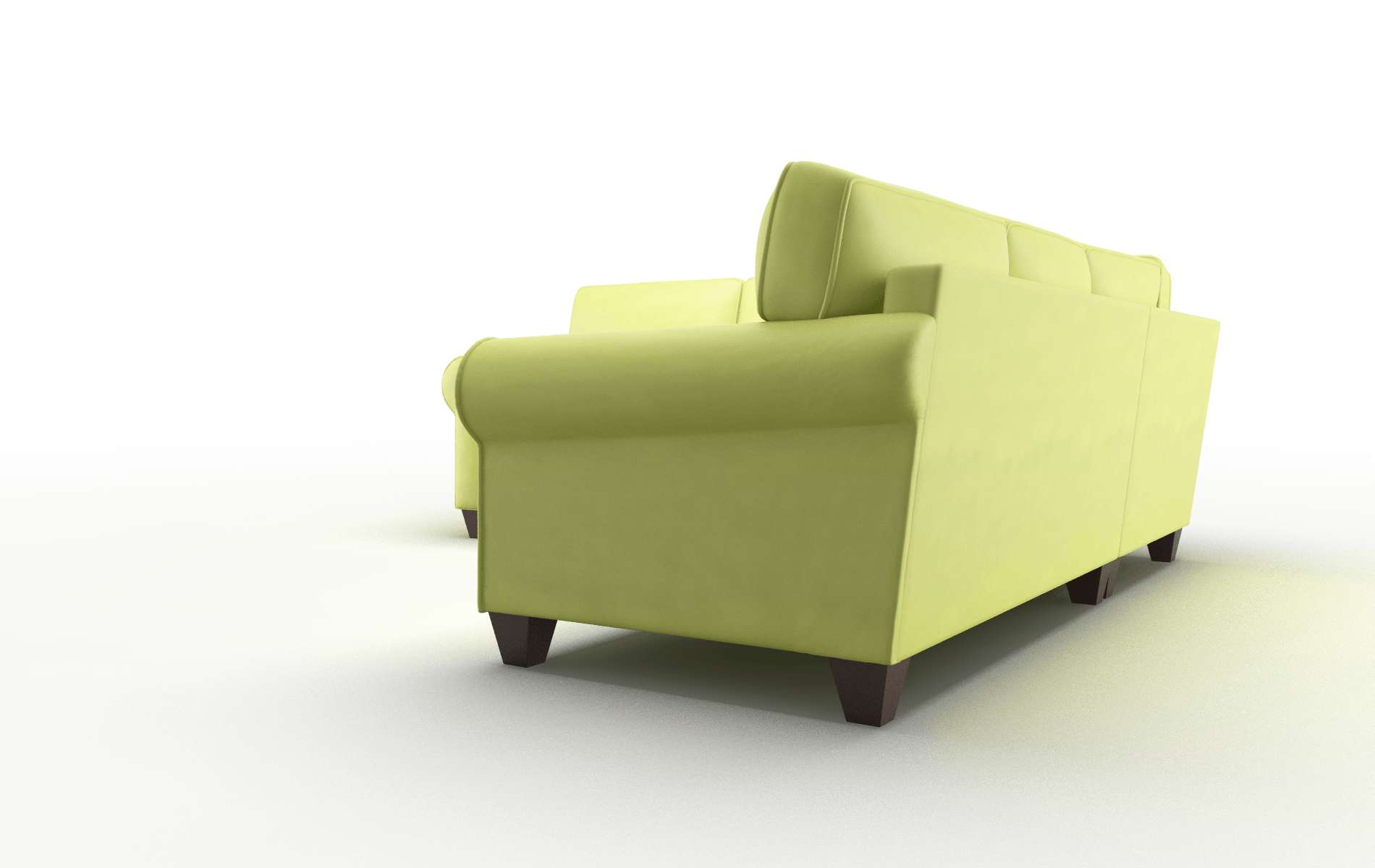 Augusta Hathaway Apple Sectional espresso legs 4
