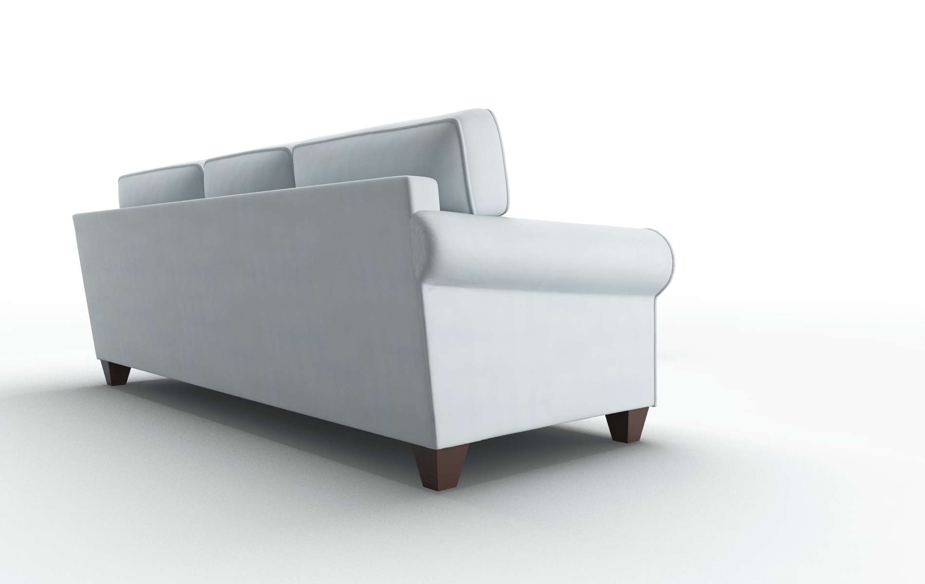 Augusta Hathaway Aqua Sectional espresso legs 3