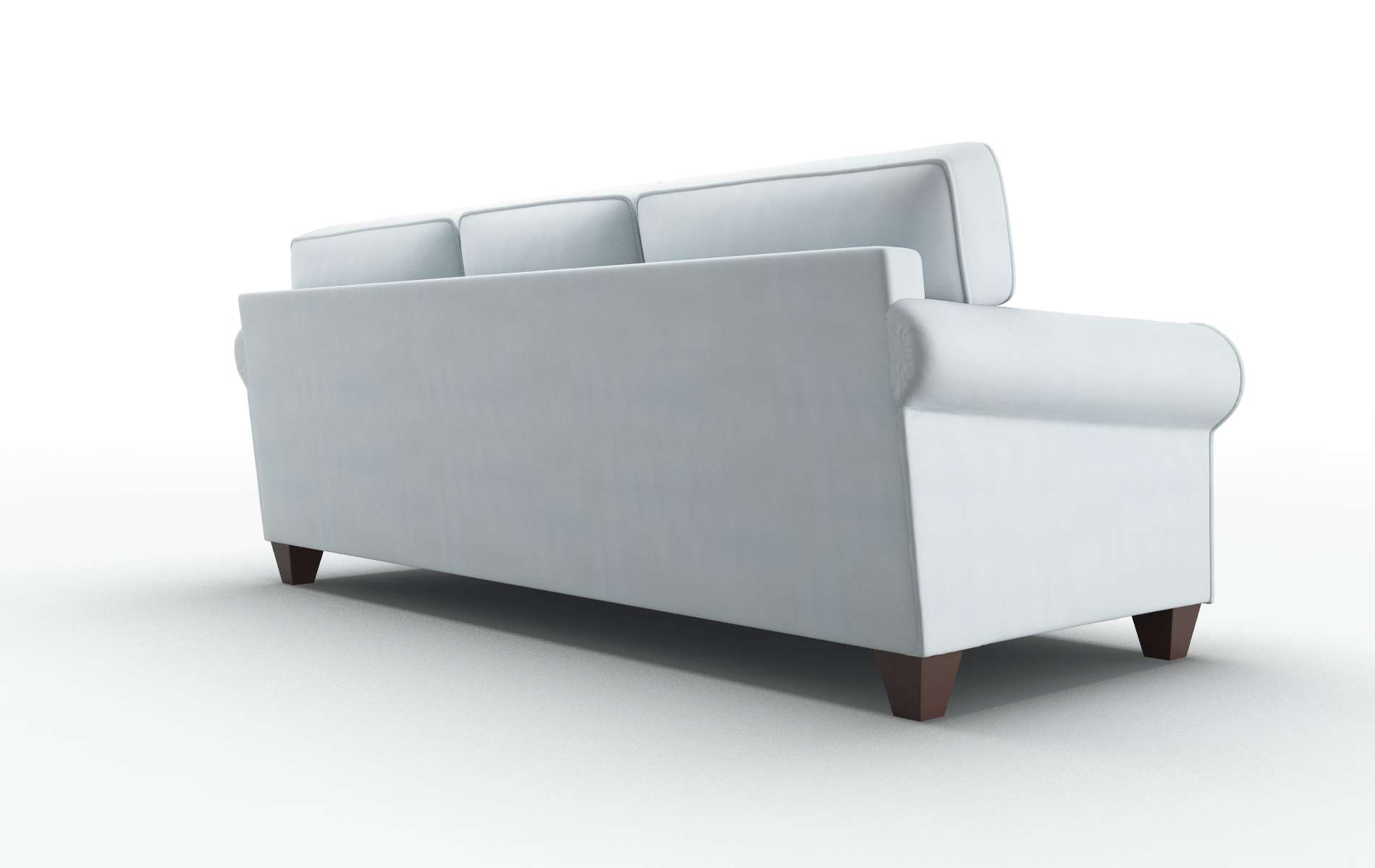 Augusta Hathaway Aqua Sofa espresso legs 5
