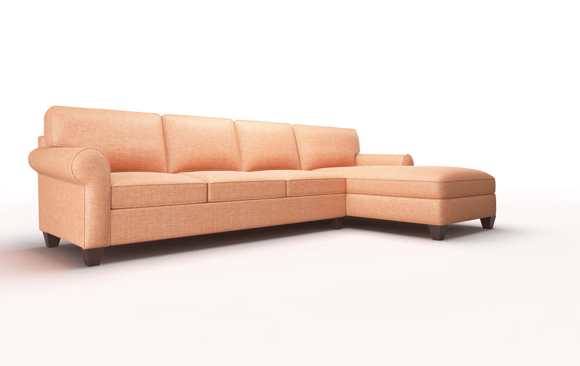 Augusta Hepburn Appricot Panel espresso legs 2