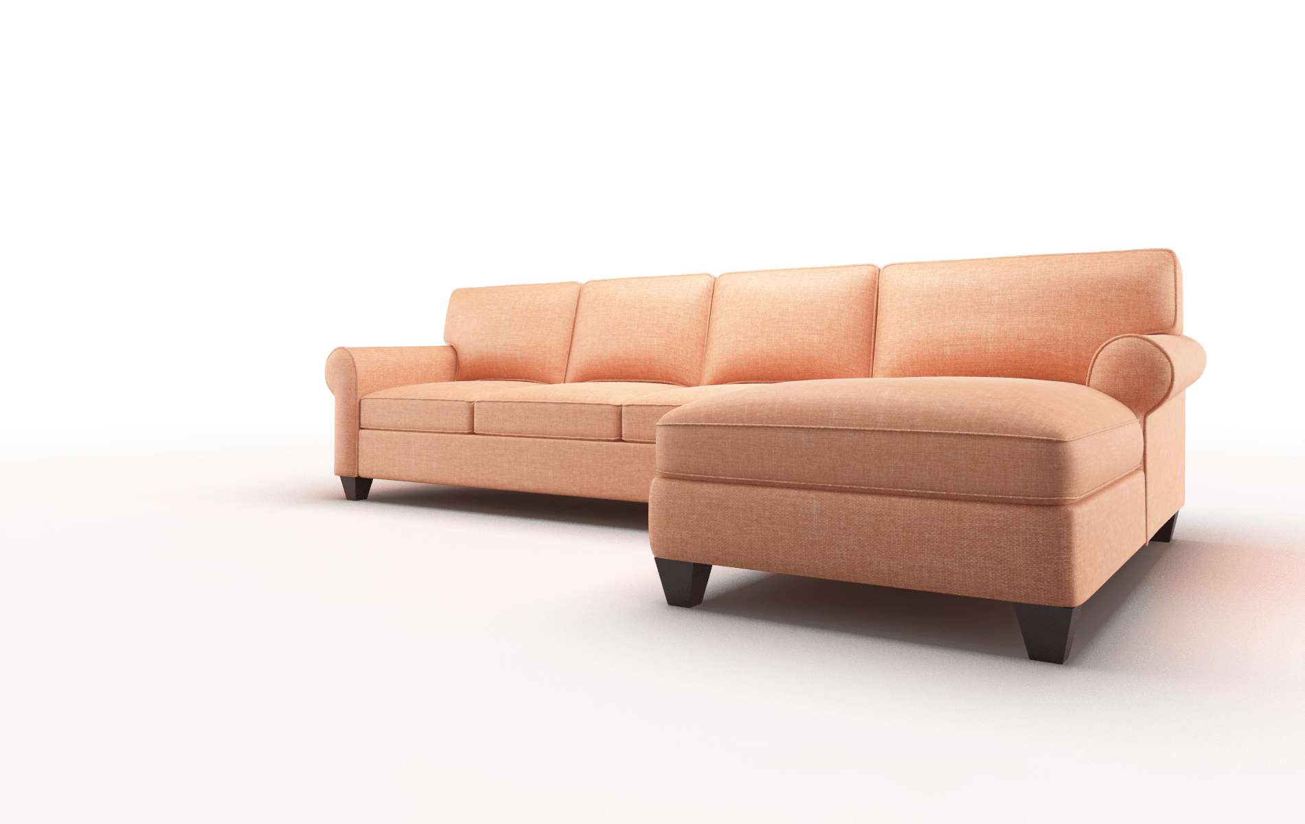 Augusta Hepburn Appricot Panel espresso legs 4