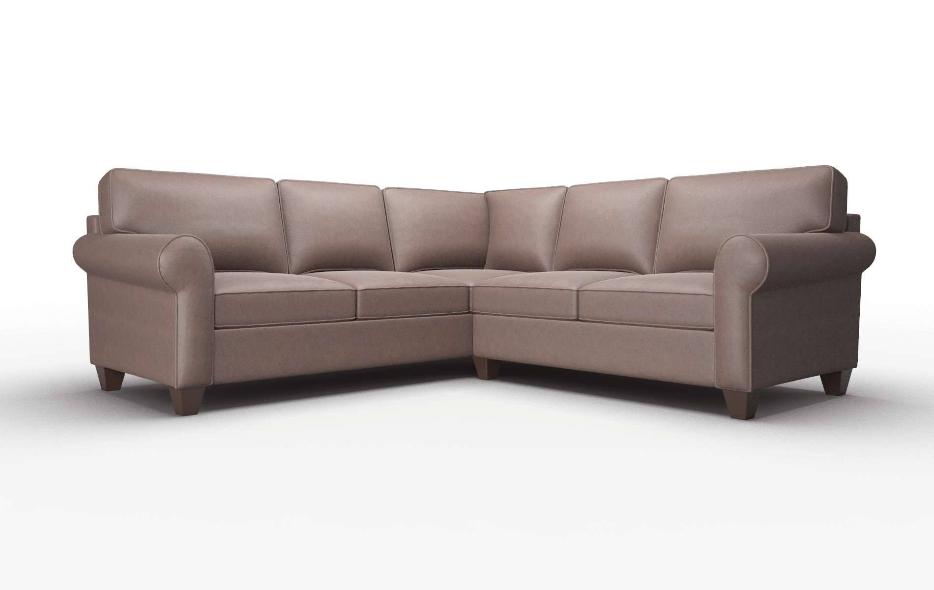 Augusta Insight Cafe Sectional espresso legs 1