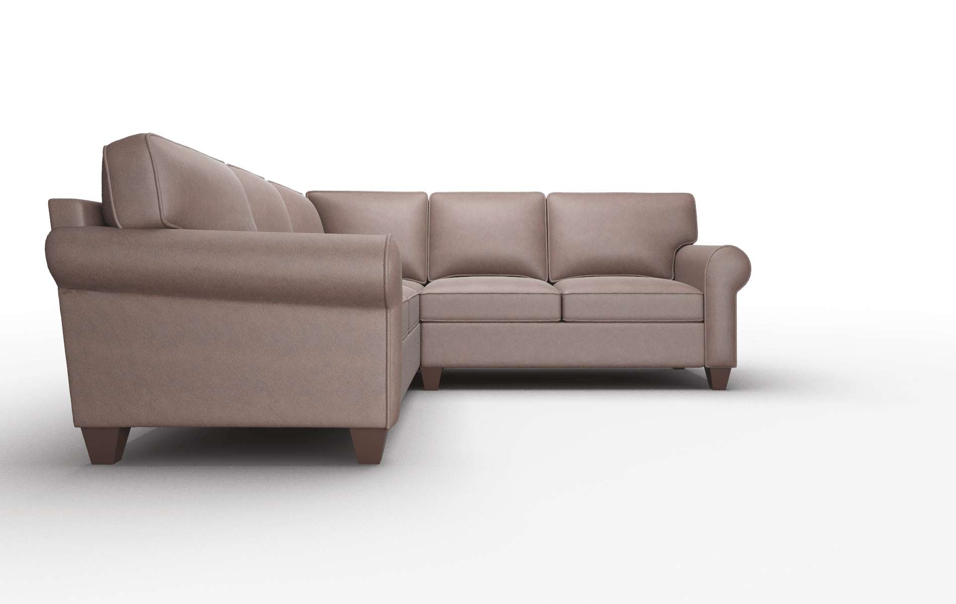 Augusta Insight Cafe Sectional espresso legs 2