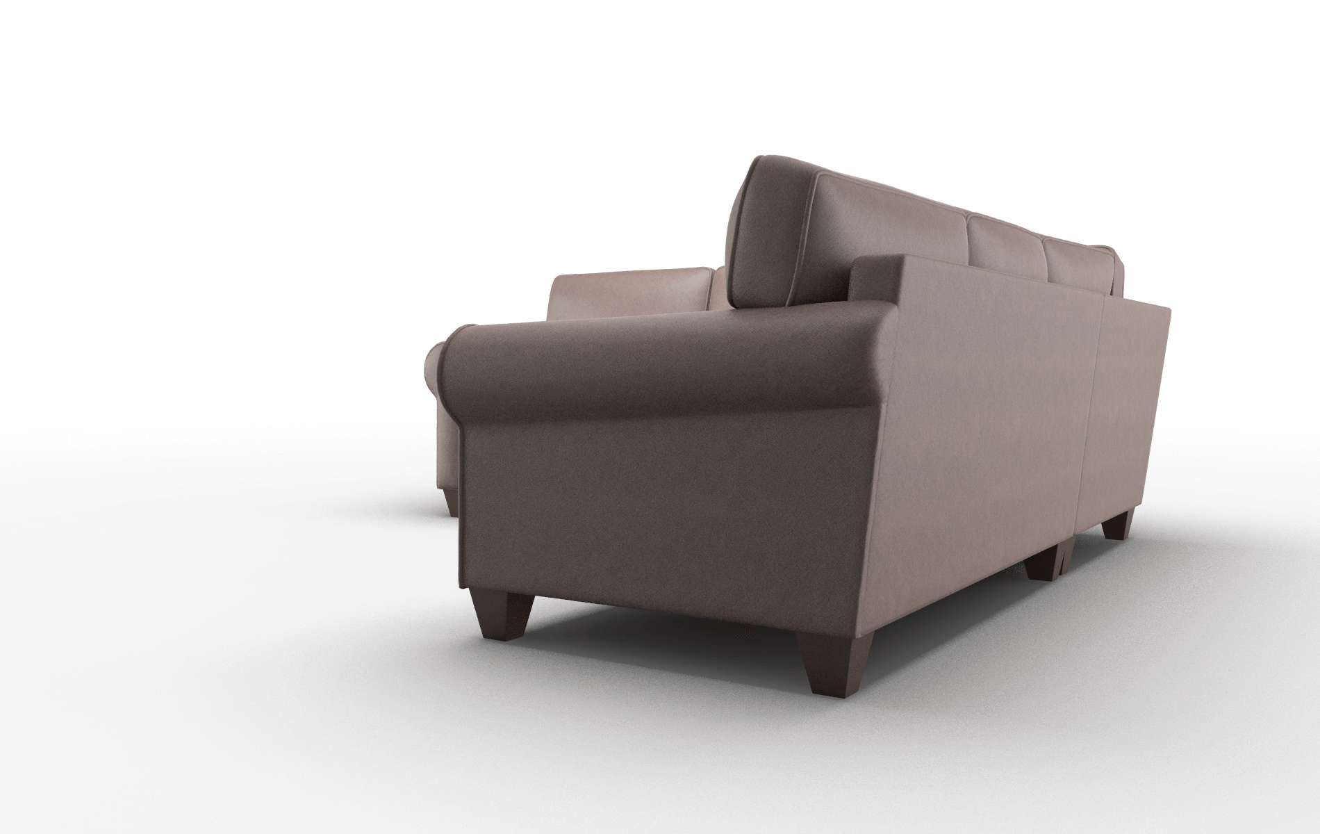 Augusta Insight Cafe Sectional espresso legs 4