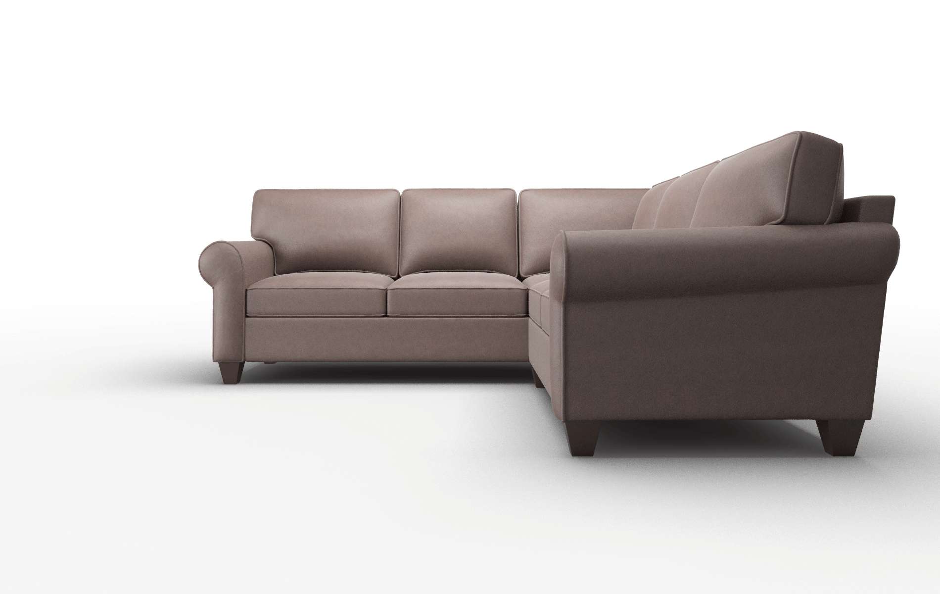Augusta Insight Cafe Sectional espresso legs 5