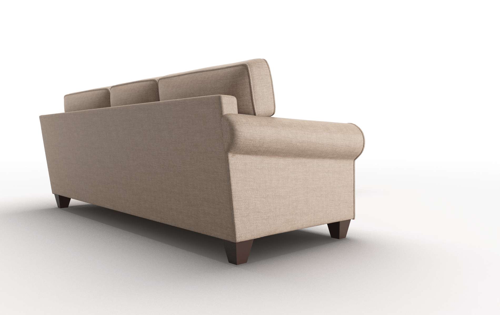 Augusta Keylargo Mink Sectional espresso legs 3