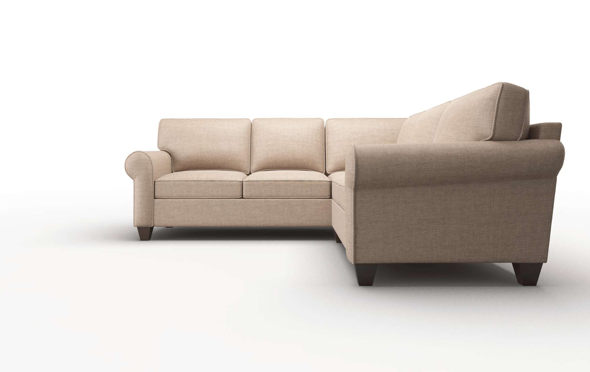 Augusta Keylargo Mink Sectional espresso legs 5